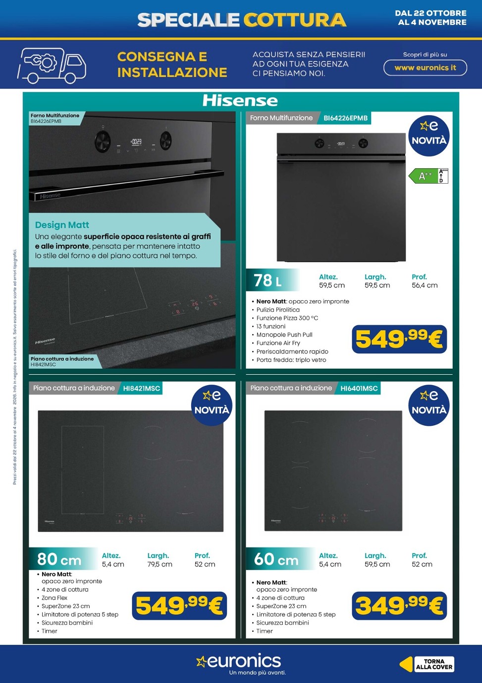 euronics - Volantino attuale di Euronics - Cottura valido dal giovedì 22/10/2026 al mercoledì 04/11/2026 - page: 3