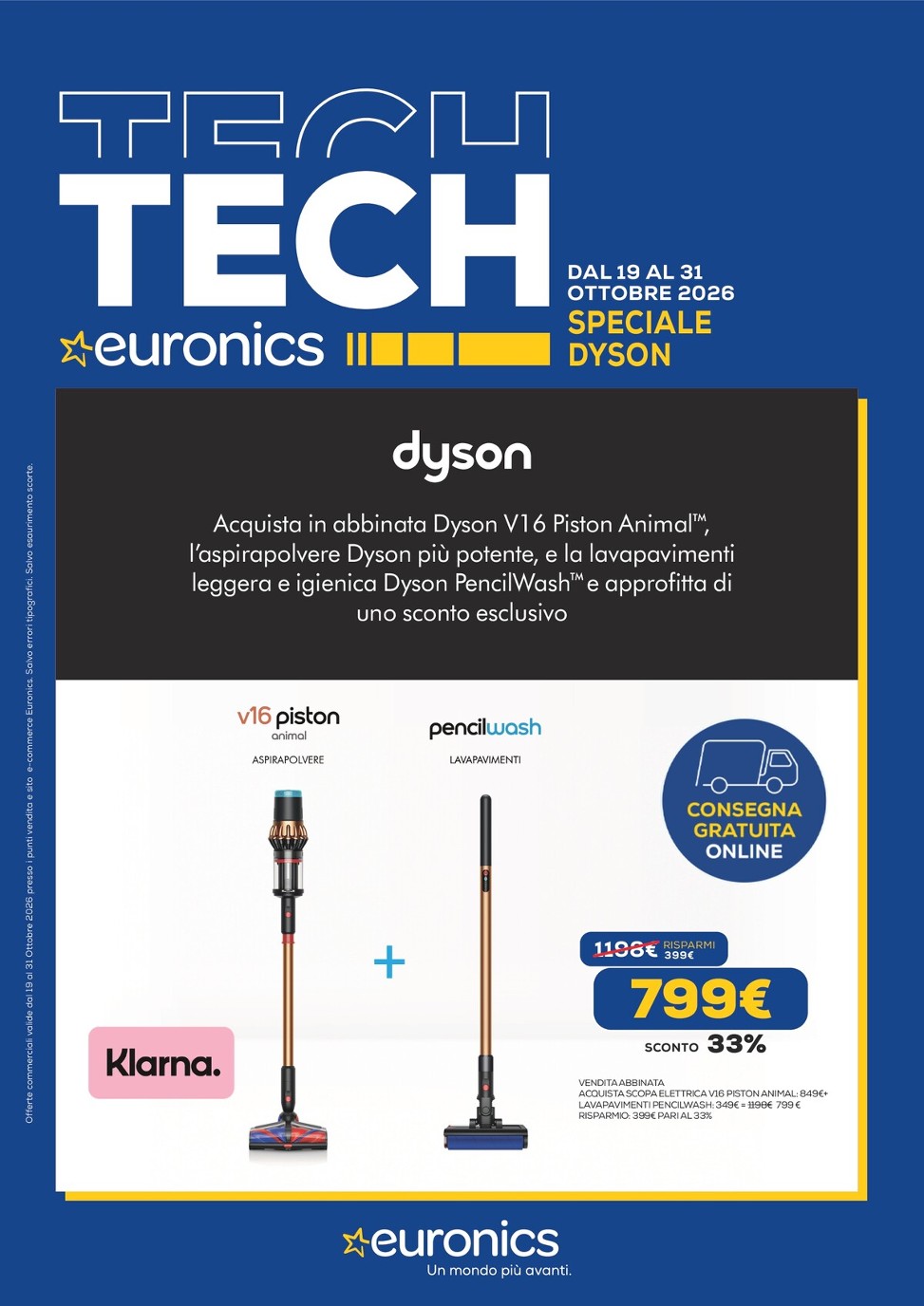 euronics - Volantino attuale di Euronics - Speciale Dyson valido dal lunedì 19/10/2026 al sabato 31/10/2026