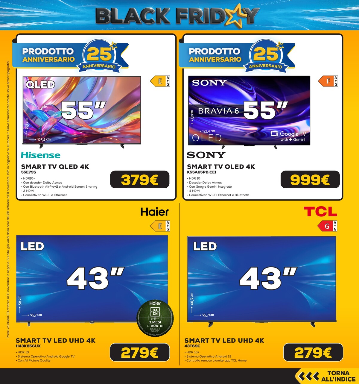 euronics - Volantino attuale di Euronics - Black Friday Anteprima valido dal giovedì 29/10/2026 al mercoledì 11/11/2026 - page: 24