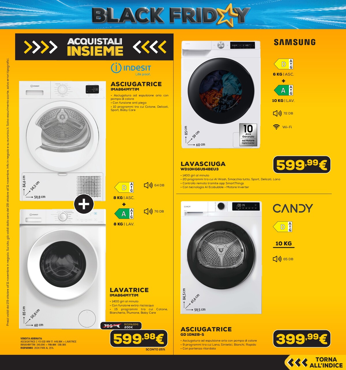 euronics - Volantino attuale di Euronics - Black Friday Anteprima valido dal giovedì 29/10/2026 al mercoledì 11/11/2026 - page: 35