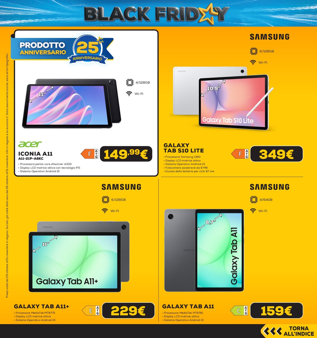 euronics - Volantino attuale di Euronics - Black Friday Anteprima valido dal giovedì 29/10/2026 al mercoledì 11/11/2026 - page: 16