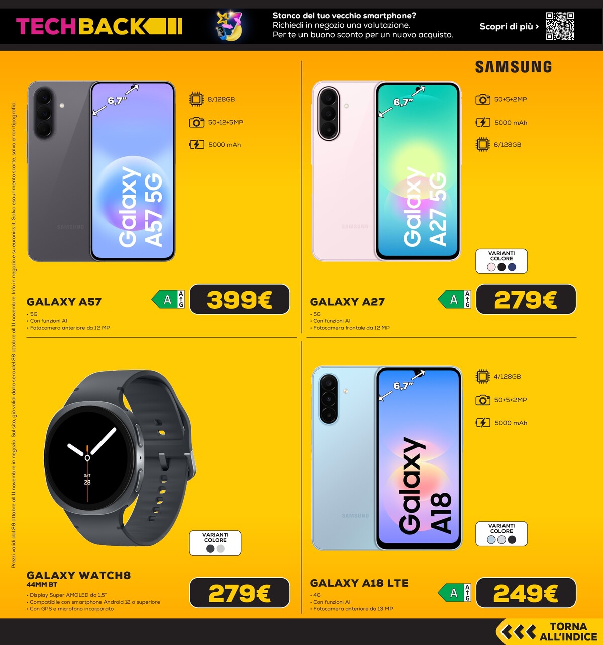 euronics - Volantino attuale di Euronics - Black Friday Anteprima valido dal giovedì 29/10/2026 al mercoledì 11/11/2026 - page: 8