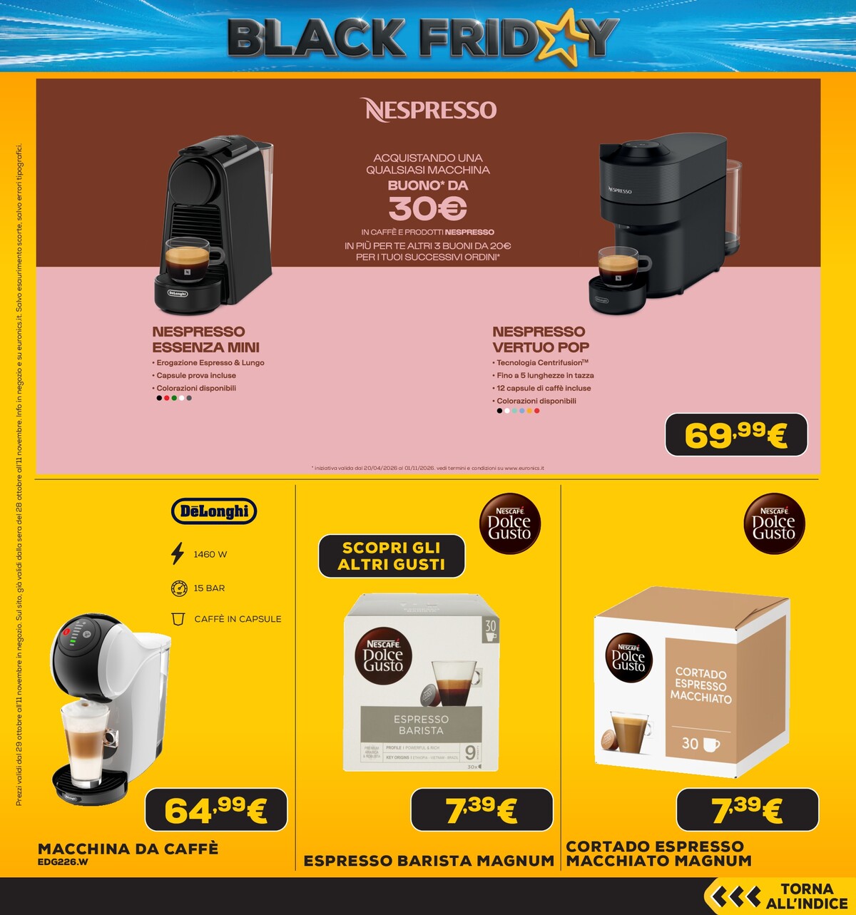 euronics - Volantino attuale di Euronics - Black Friday Anteprima valido dal giovedì 29/10/2026 al mercoledì 11/11/2026 - page: 63