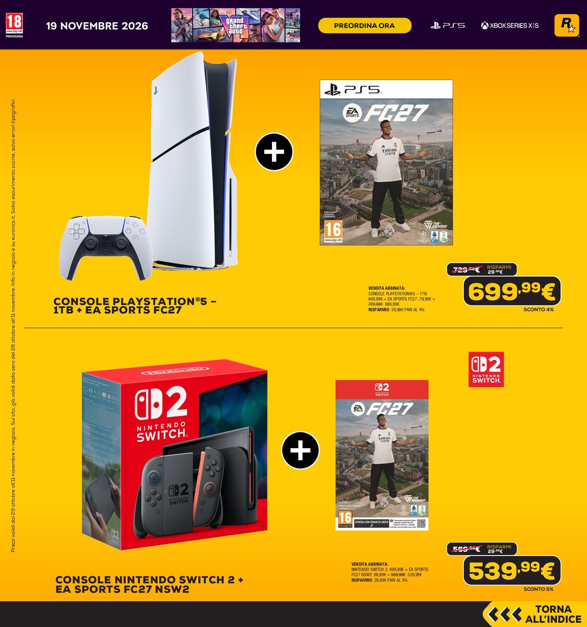 euronics - Volantino attuale di Euronics - Black Friday Anteprima valido dal giovedì 29/10/2026 al mercoledì 11/11/2026 - page: 27