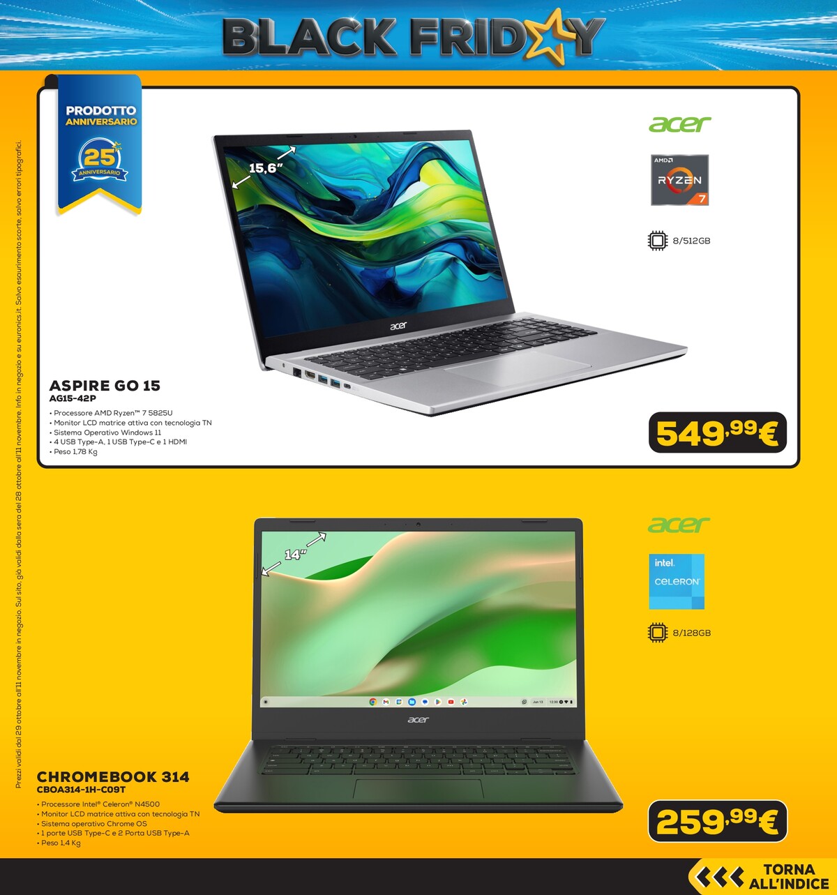 euronics - Volantino attuale di Euronics - Black Friday Anteprima valido dal giovedì 29/10/2026 al mercoledì 11/11/2026 - page: 14
