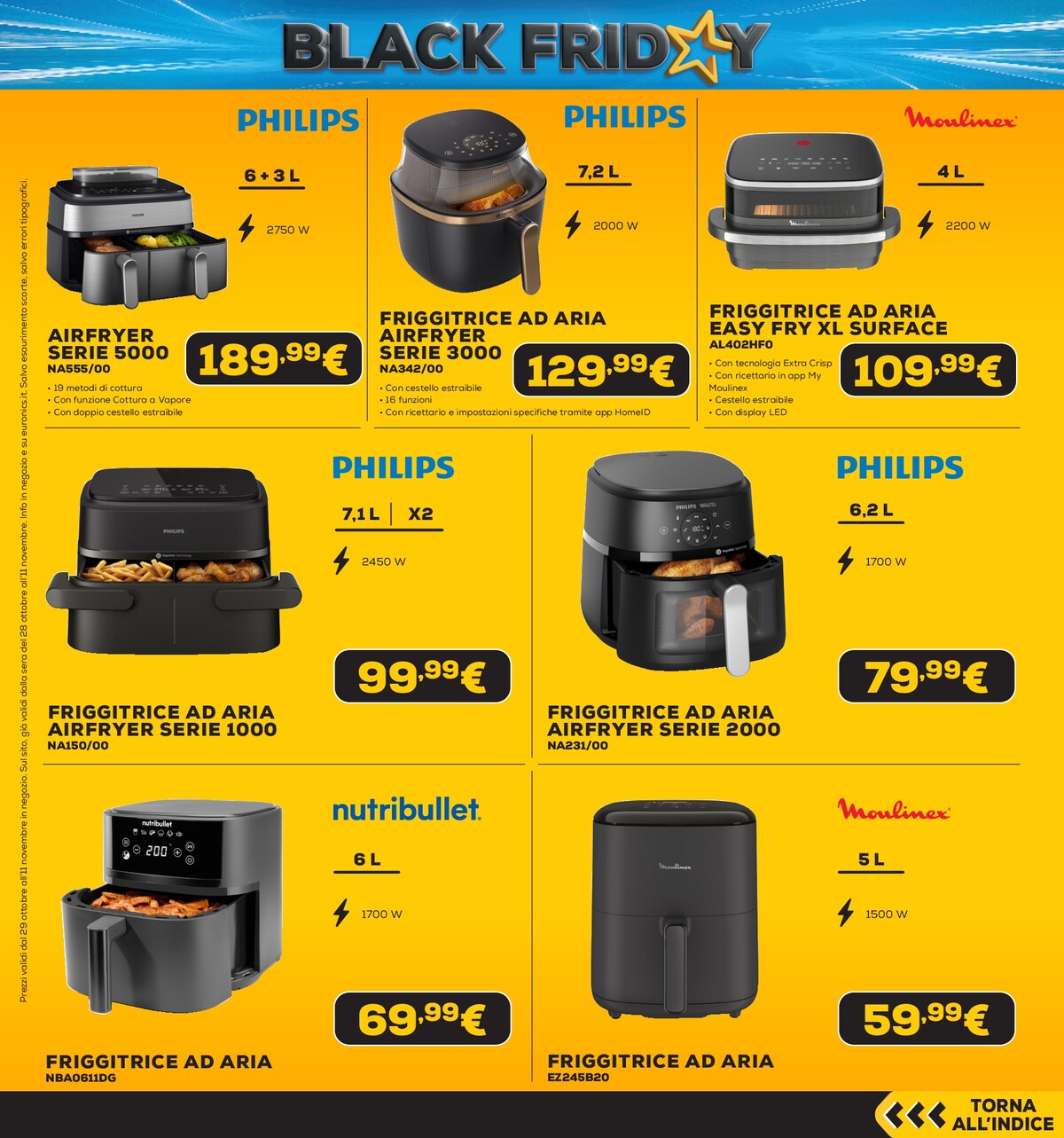 euronics - Volantino attuale di Euronics - Black Friday Anteprima valido dal giovedì 29/10/2026 al mercoledì 11/11/2026 - page: 61