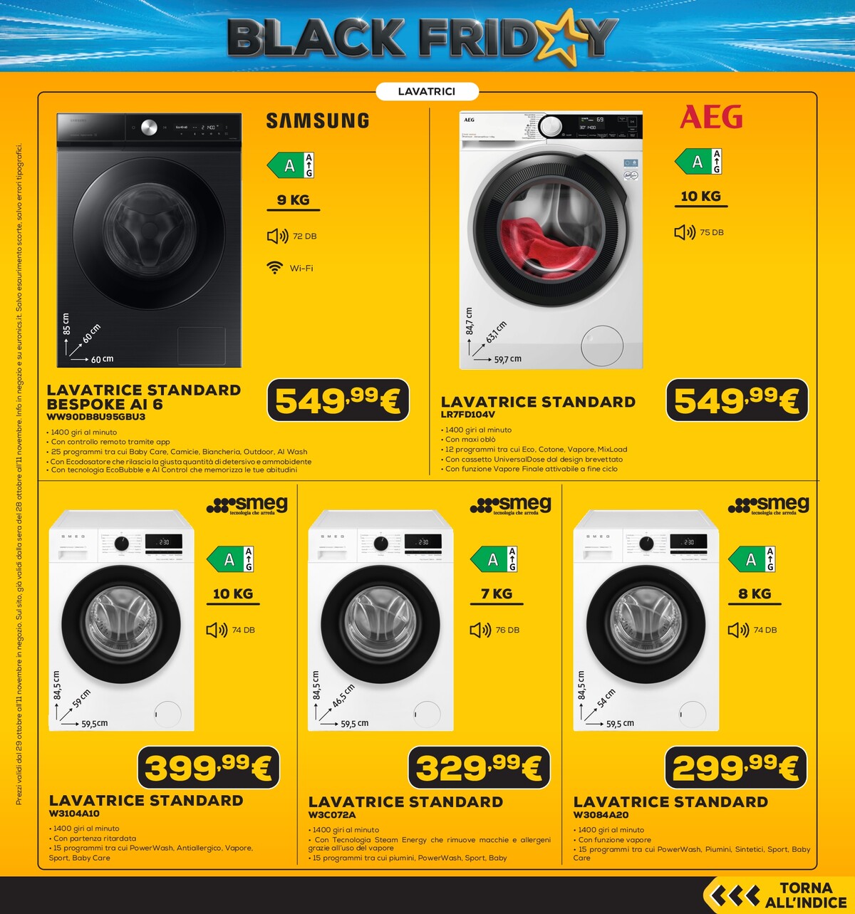 euronics - Volantino attuale di Euronics - Black Friday Anteprima valido dal giovedì 29/10/2026 al mercoledì 11/11/2026 - page: 39