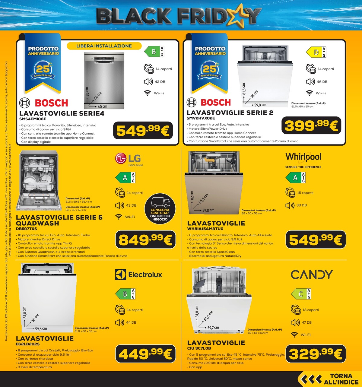 euronics - Volantino attuale di Euronics - Black Friday Anteprima valido dal giovedì 29/10/2026 al mercoledì 11/11/2026 - page: 46