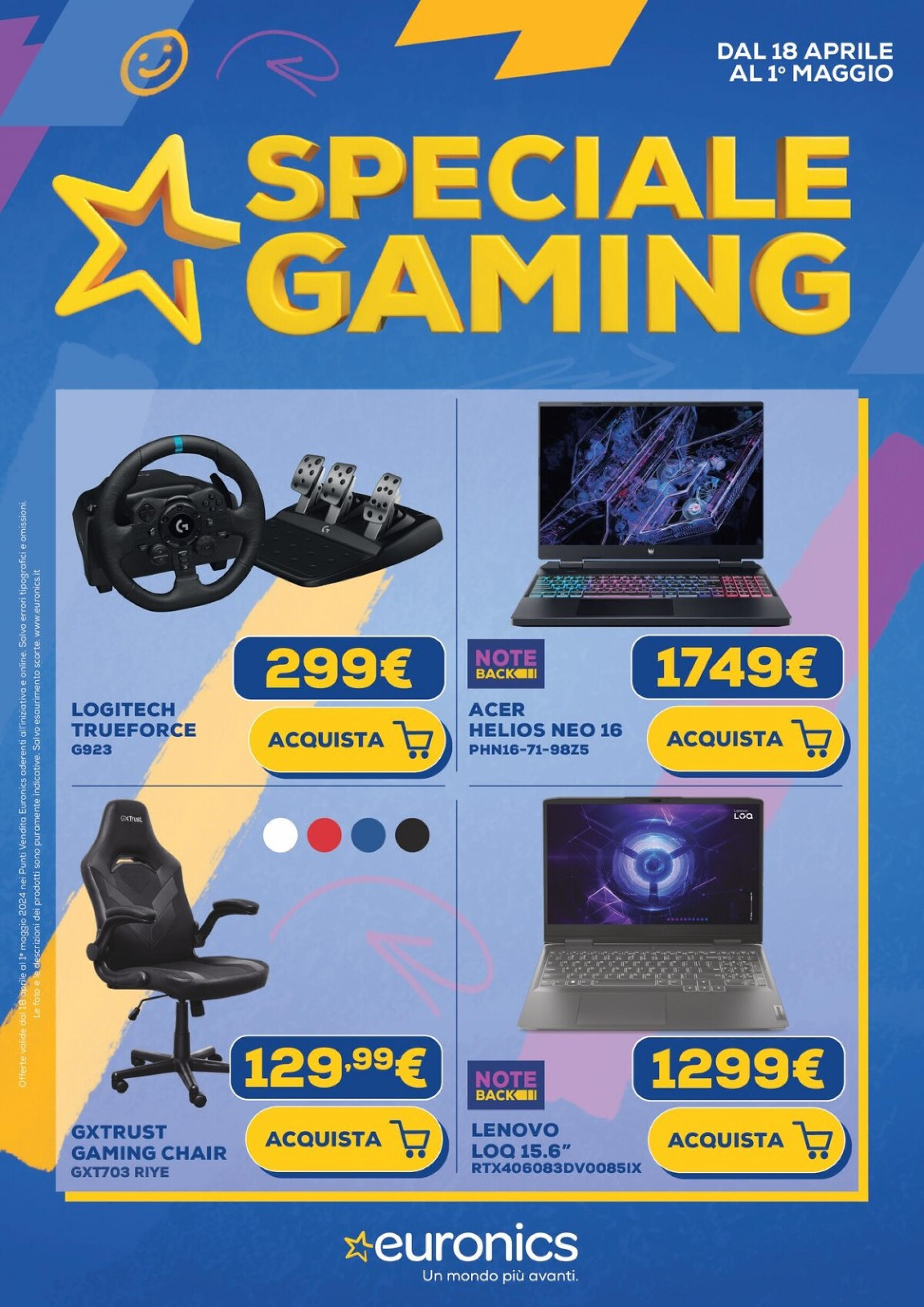 euronics - Nuovo volantino Euronics - Speciale Gaming 18.04. - 01.05. - page: 1