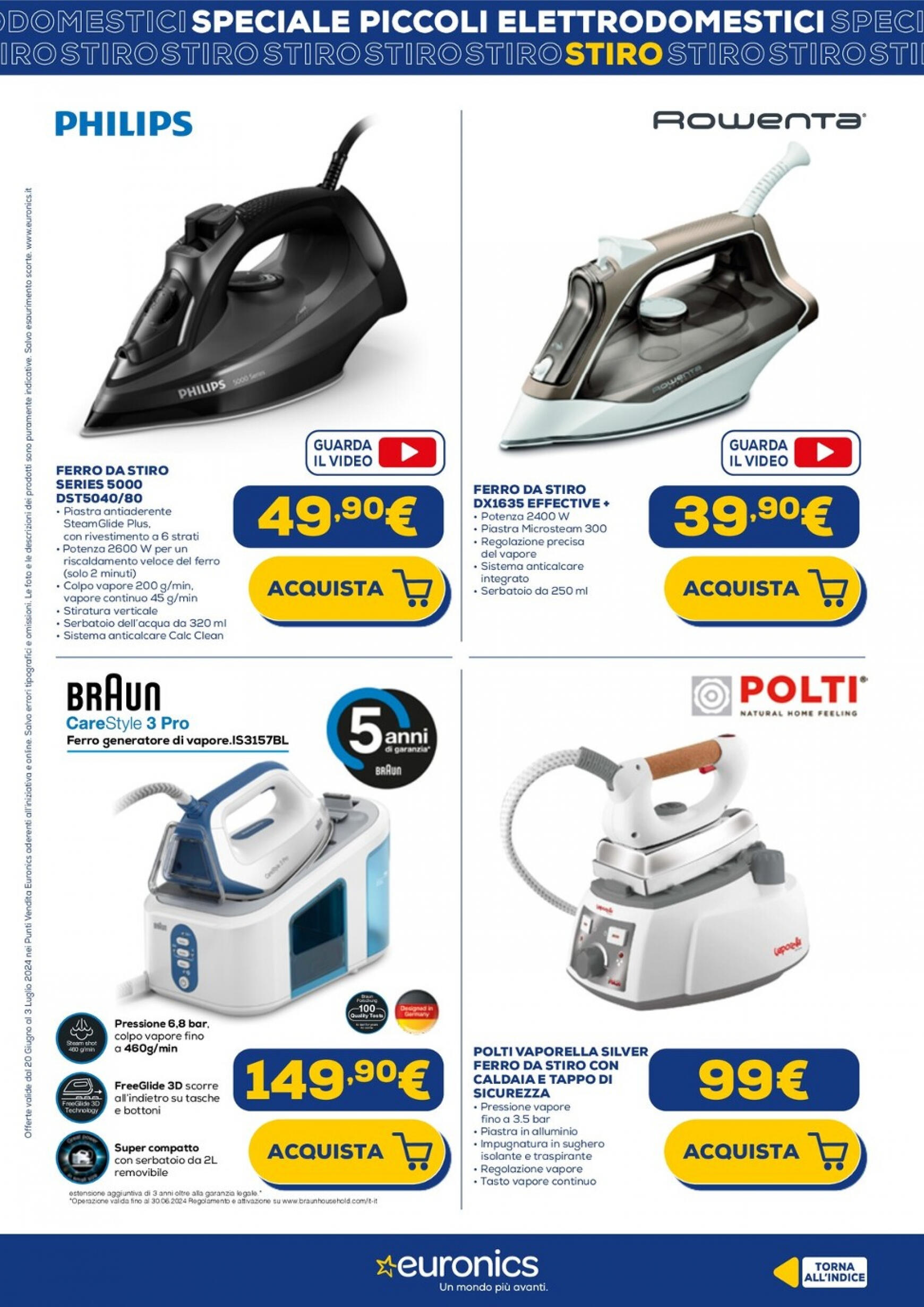 euronics - Nuovo volantino Euronics - Speciale Piccoli Elettrodomestici 20.06. - 03.07. - page: 6