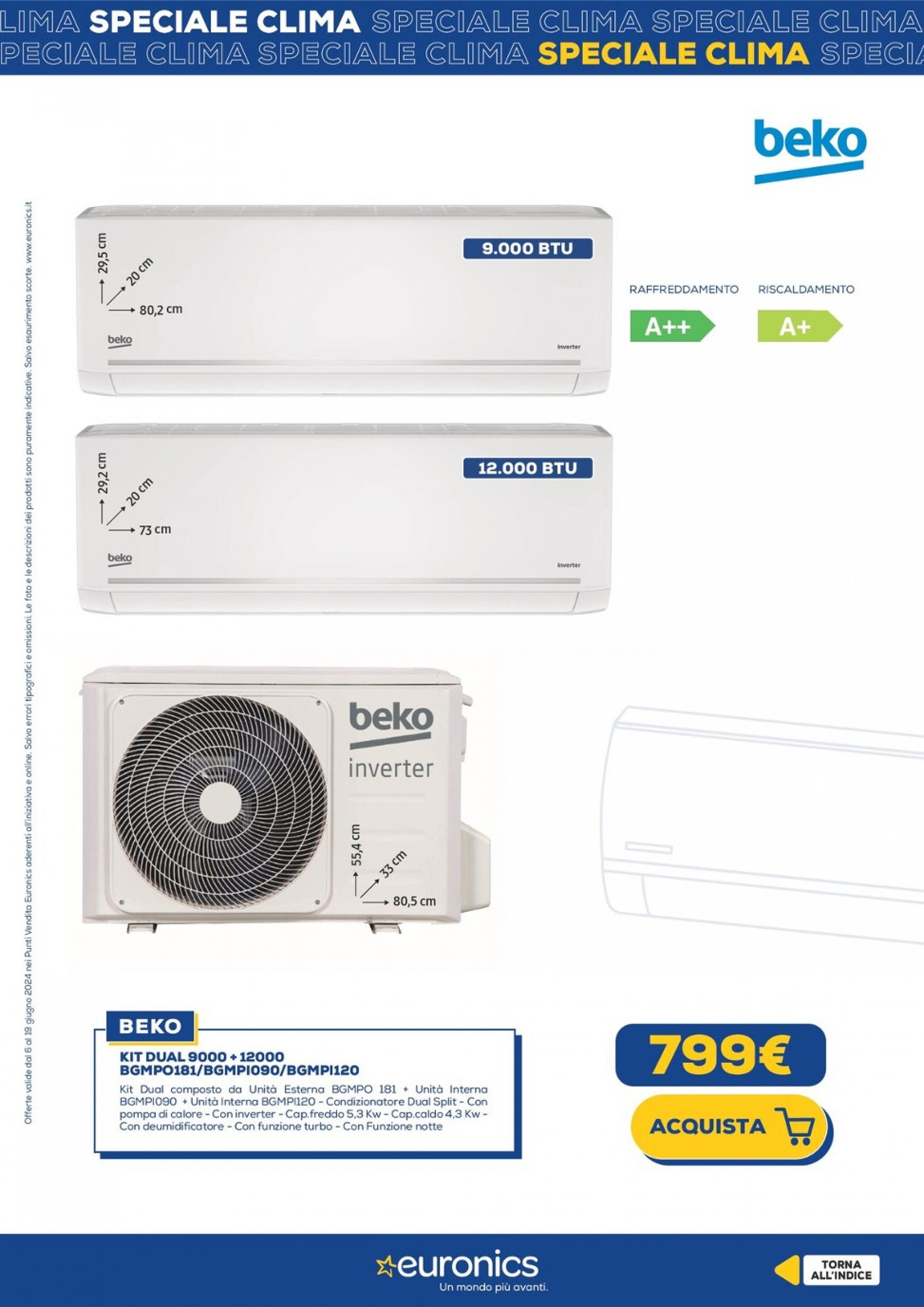 euronics - Nuovo volantino Euronics - Speciale Clima 06.06. - 19.06. - page: 20