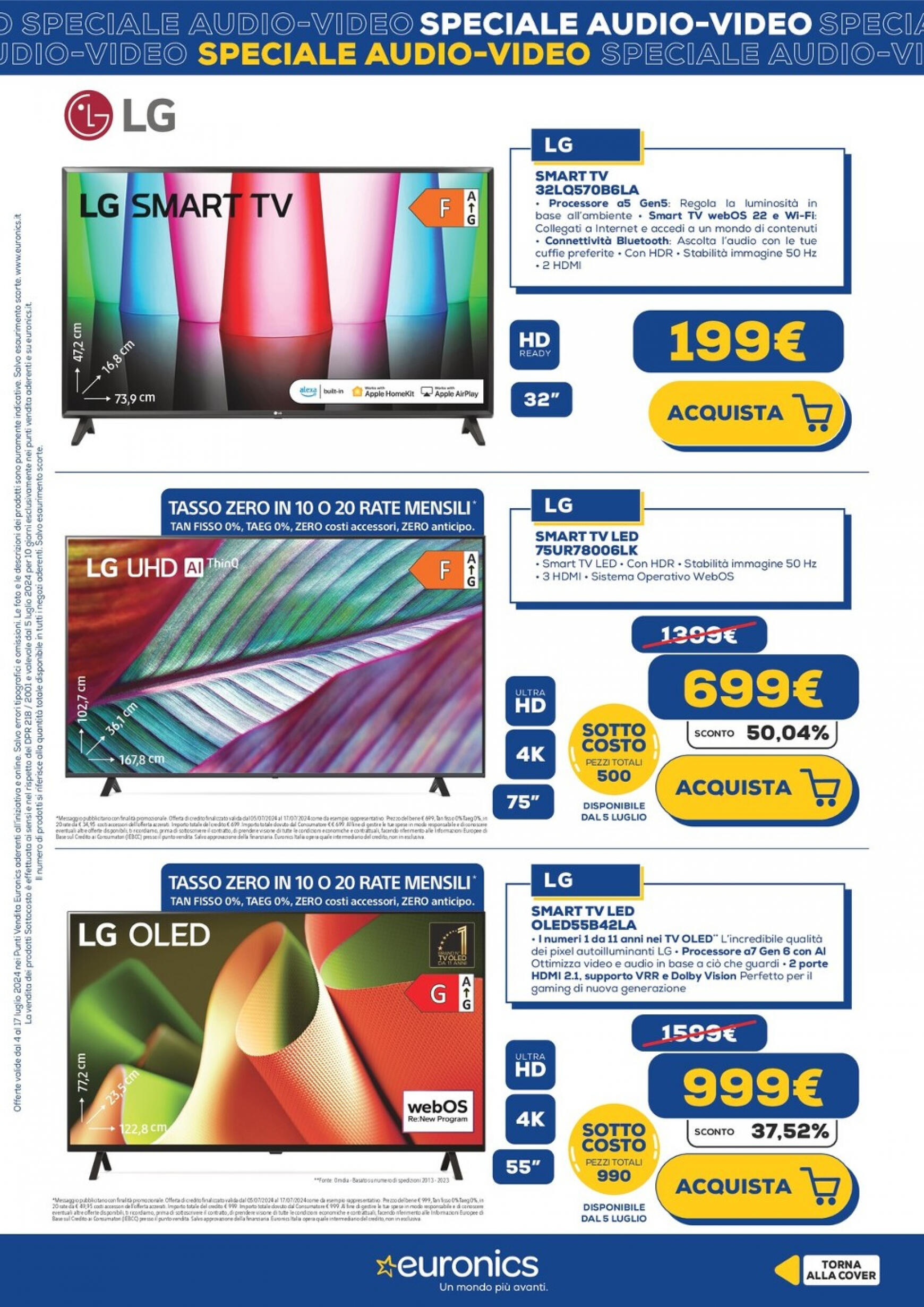 euronics - Nuovo volantino Euronics - Speciale Audio Video 04.07. - 17.07. - page: 2