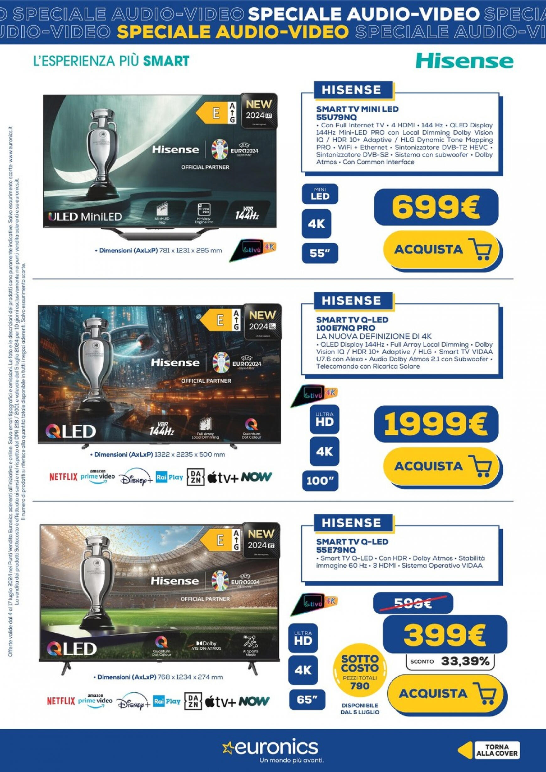 euronics - Nuovo volantino Euronics - Speciale Audio Video 04.07. - 17.07. - page: 5