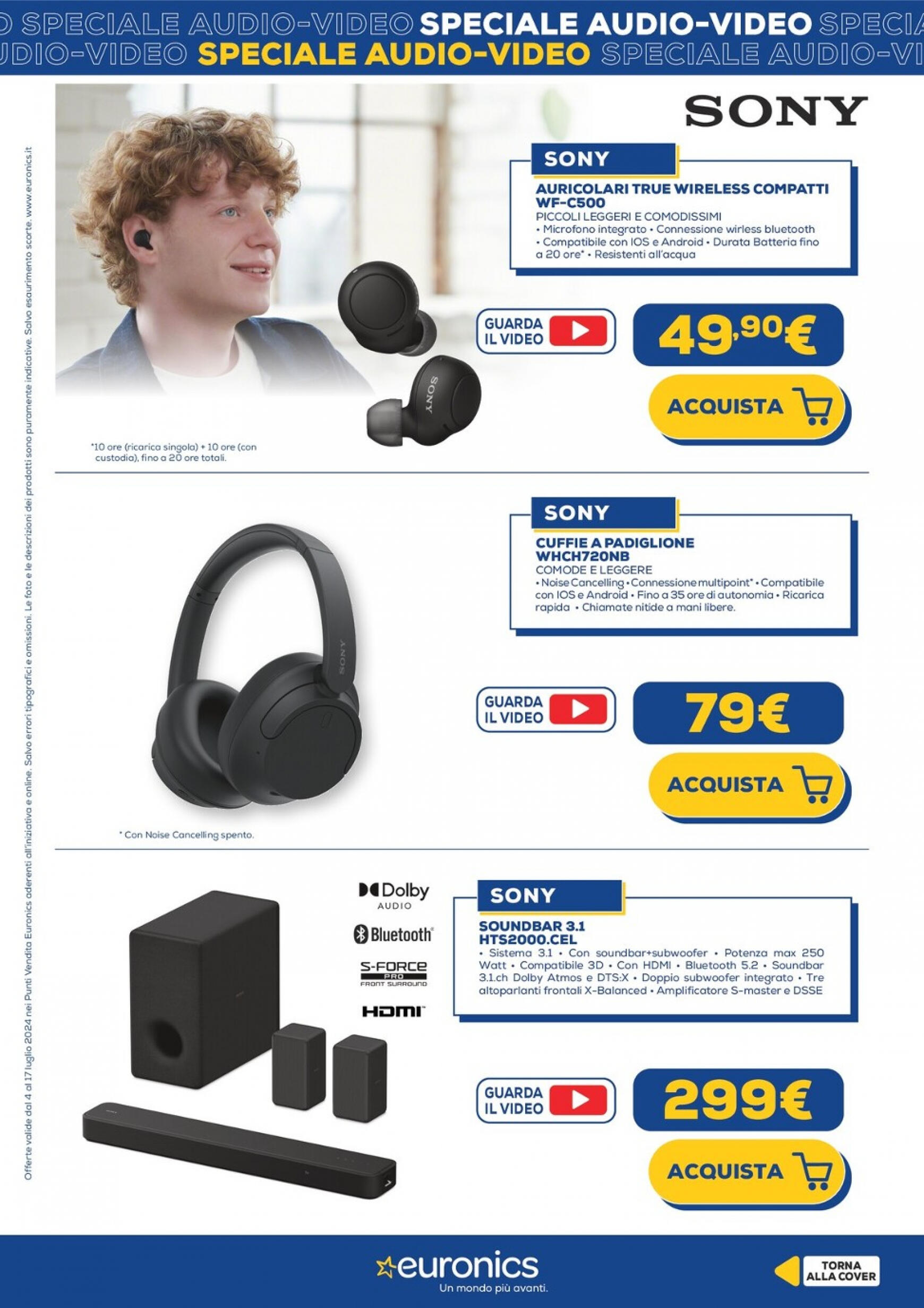 euronics - Nuovo volantino Euronics - Speciale Audio Video 04.07. - 17.07. - page: 7