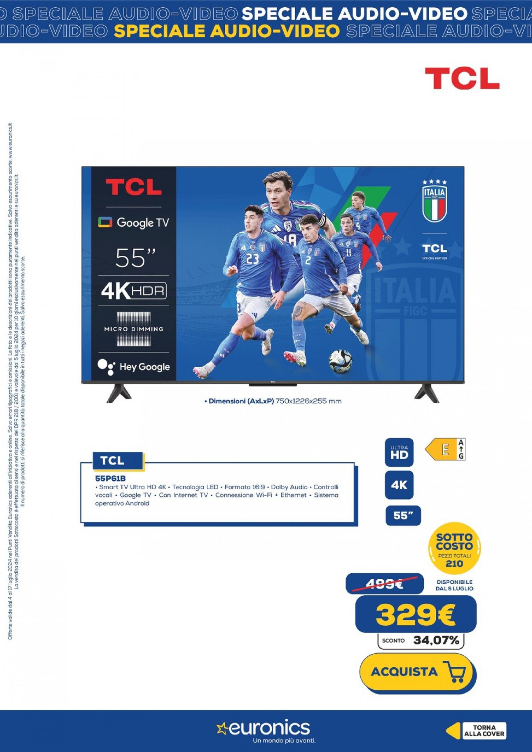 euronics - Nuovo volantino Euronics - Speciale Audio Video 04.07. - 17.07. - page: 10