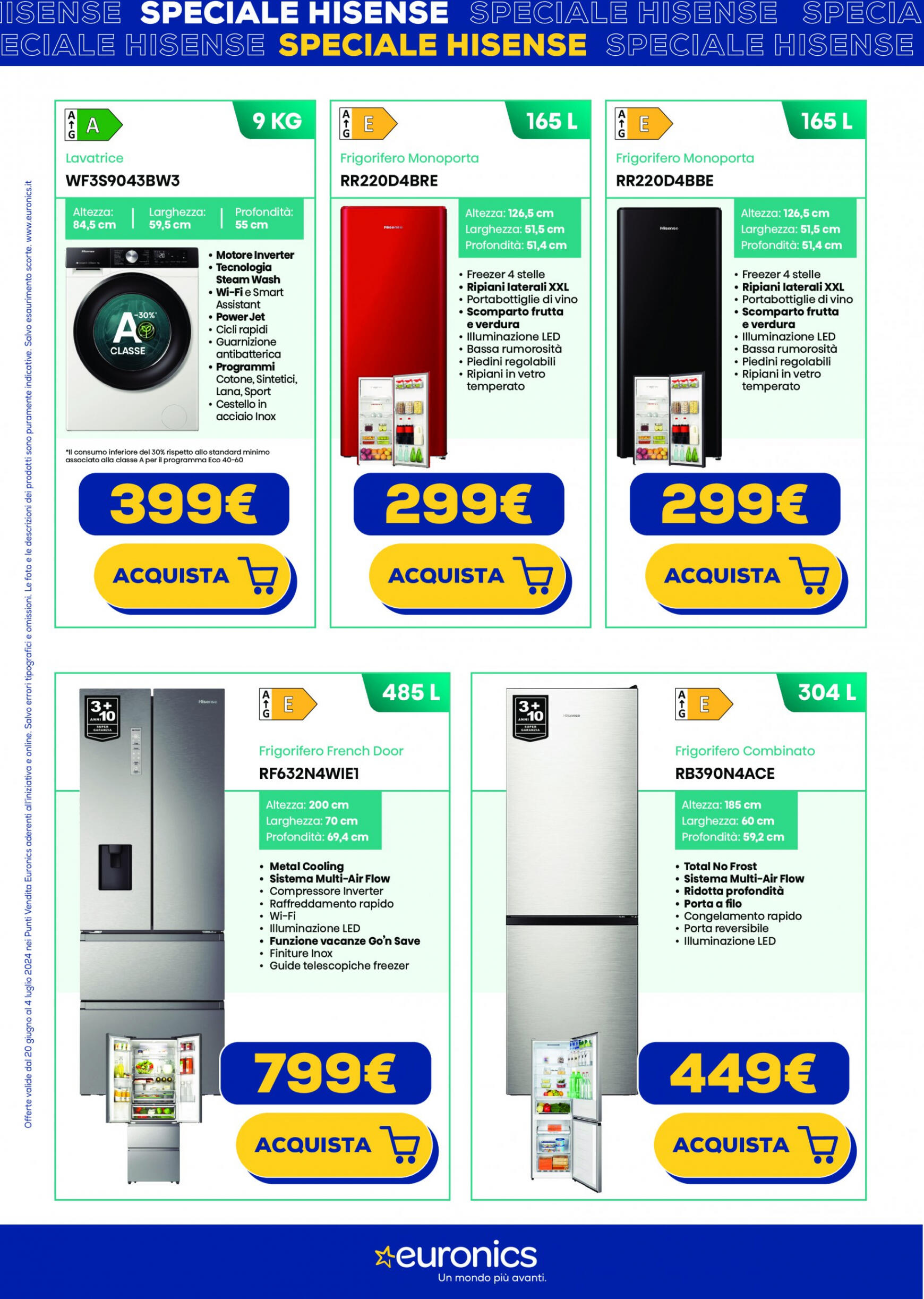 euronics - Nuovo volantino Euronics - Speciale Hisense 20.06. - 04.07. - page: 3