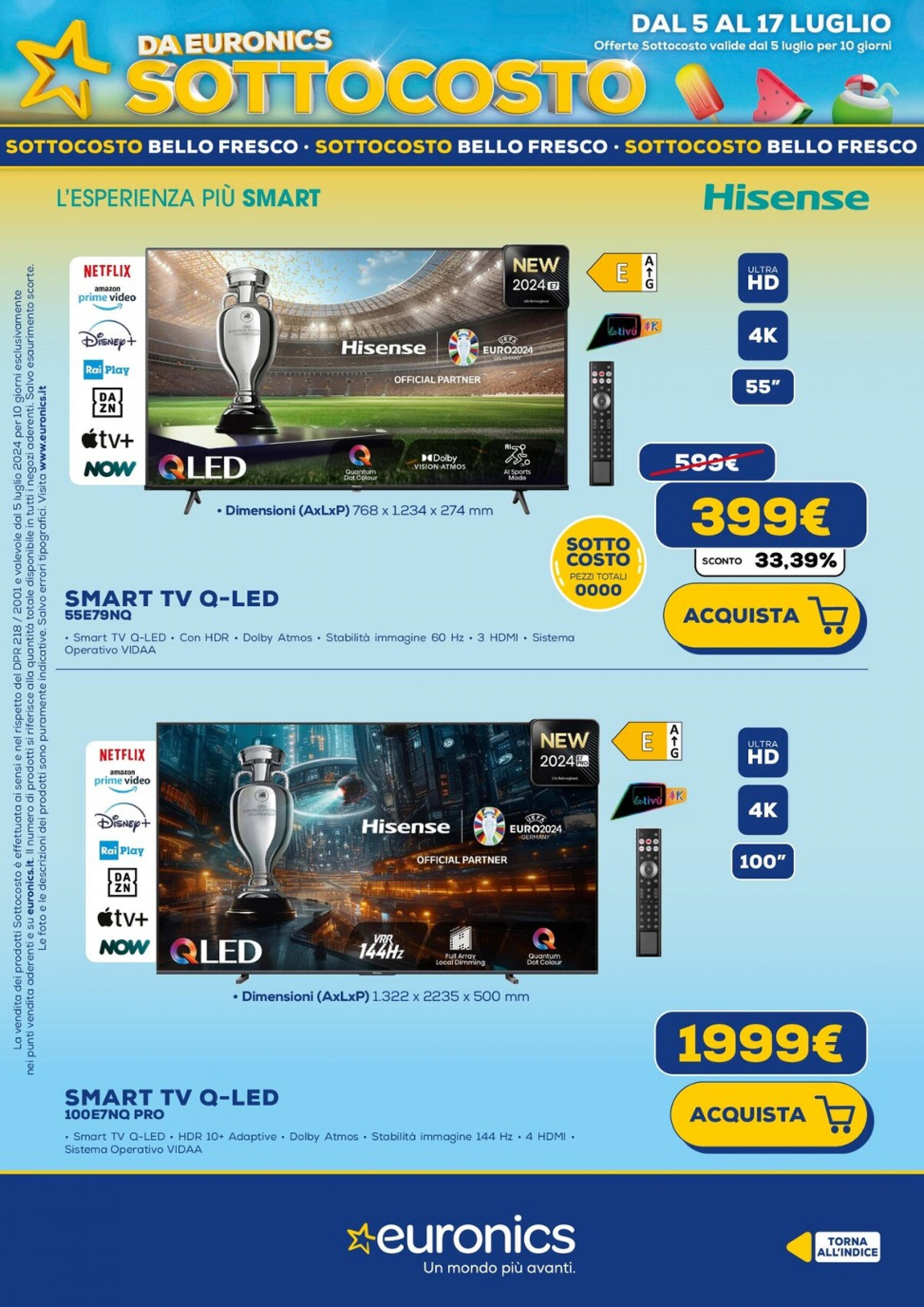 euronics - Nuovo volantino Euronics - Sottocosto 05.07. - 15.07. - page: 3