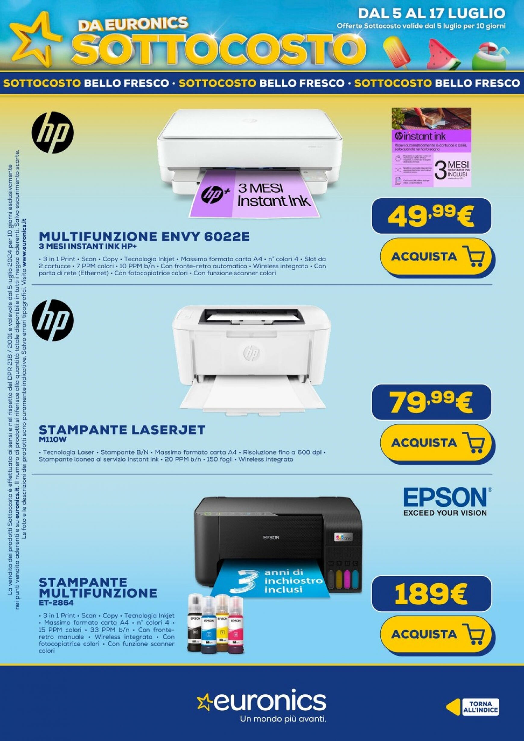 euronics - Nuovo volantino Euronics - Sottocosto 05.07. - 15.07. - page: 16