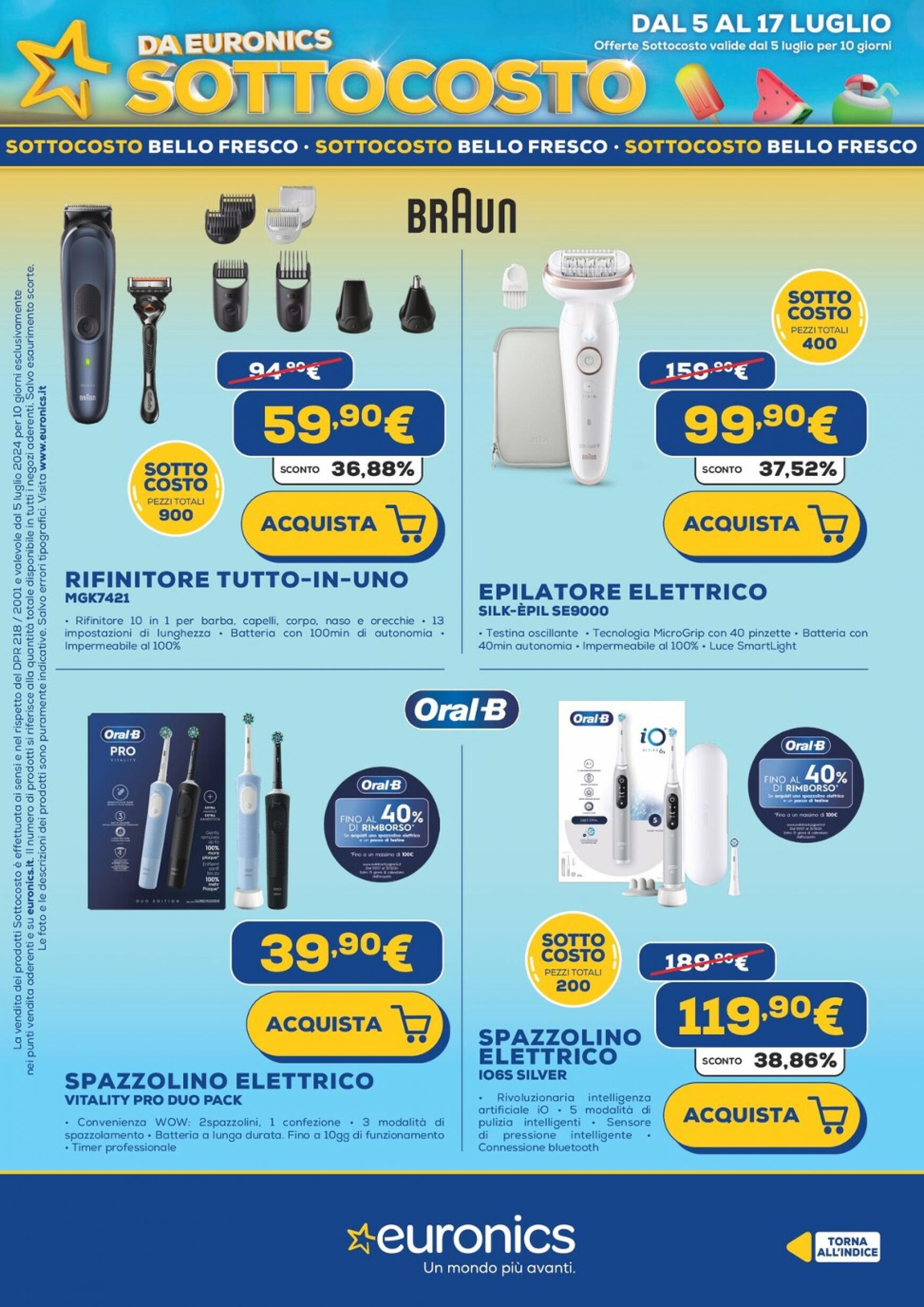 euronics - Nuovo volantino Euronics - Sottocosto 05.07. - 15.07. - page: 32