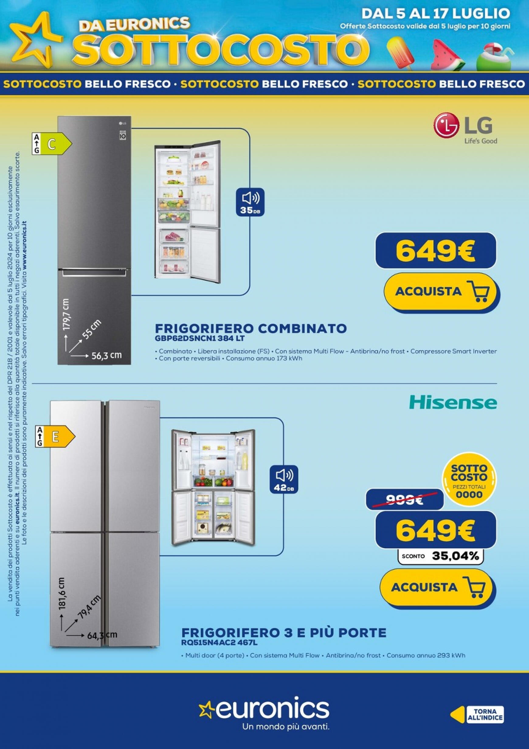 euronics - Nuovo volantino Euronics - Sottocosto 05.07. - 15.07. - page: 38