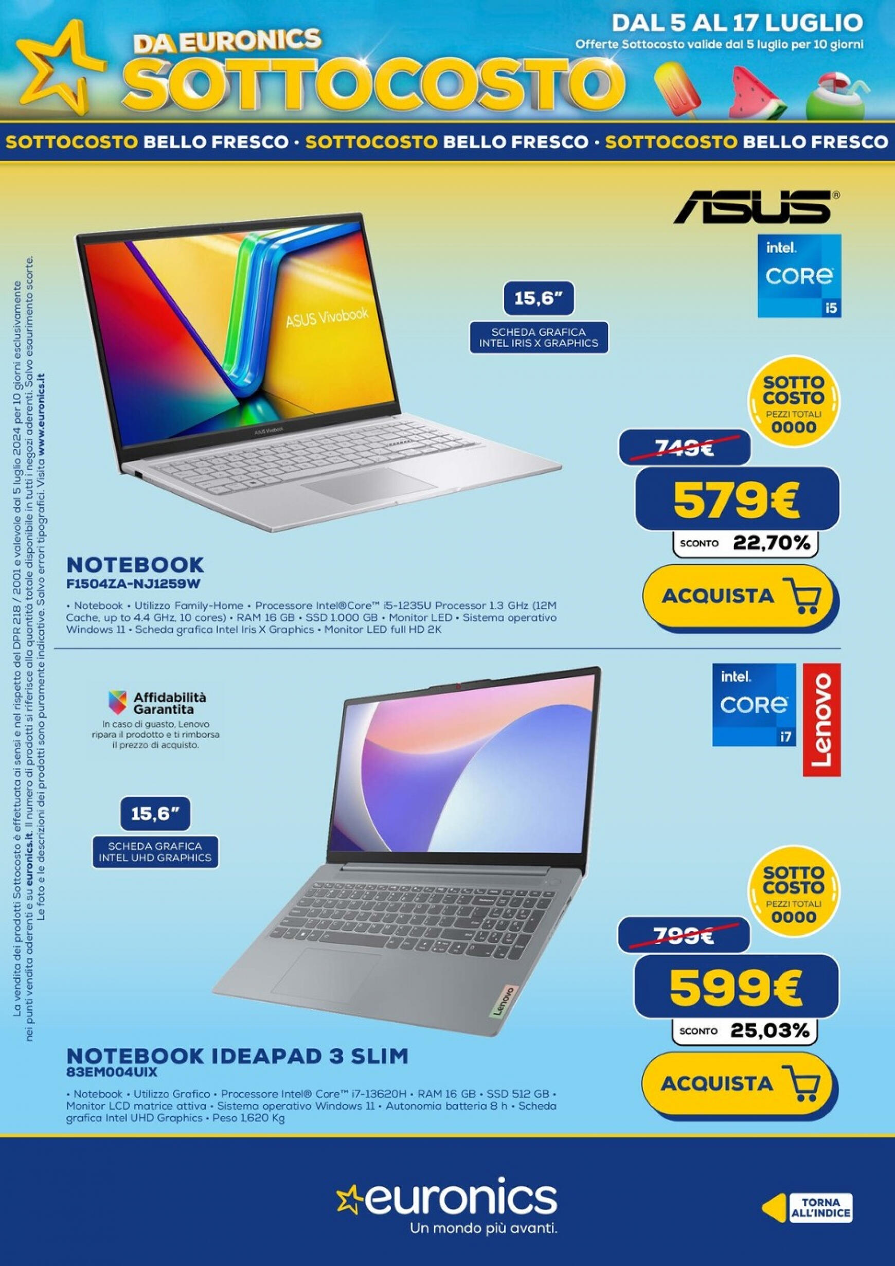 euronics - Nuovo volantino Euronics - Sottocosto 05.07. - 15.07. - page: 12