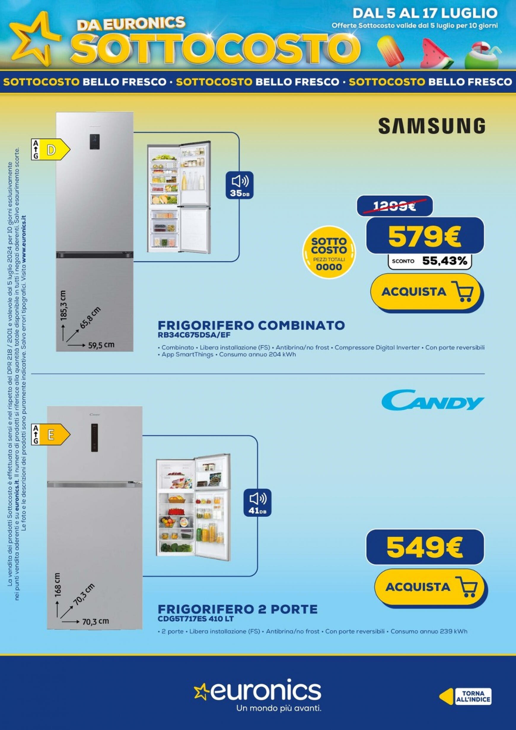 euronics - Nuovo volantino Euronics - Sottocosto 05.07. - 15.07. - page: 37