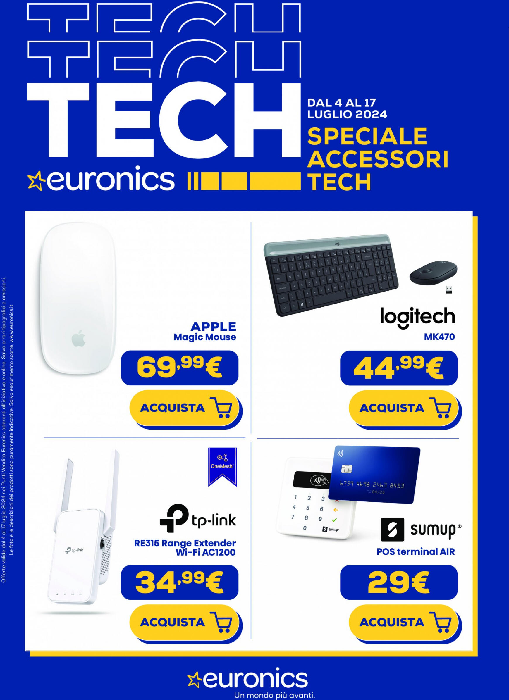 euronics - Nuovo volantino Euronics - Speciale Accessori Tech 04.07. - 17.07.