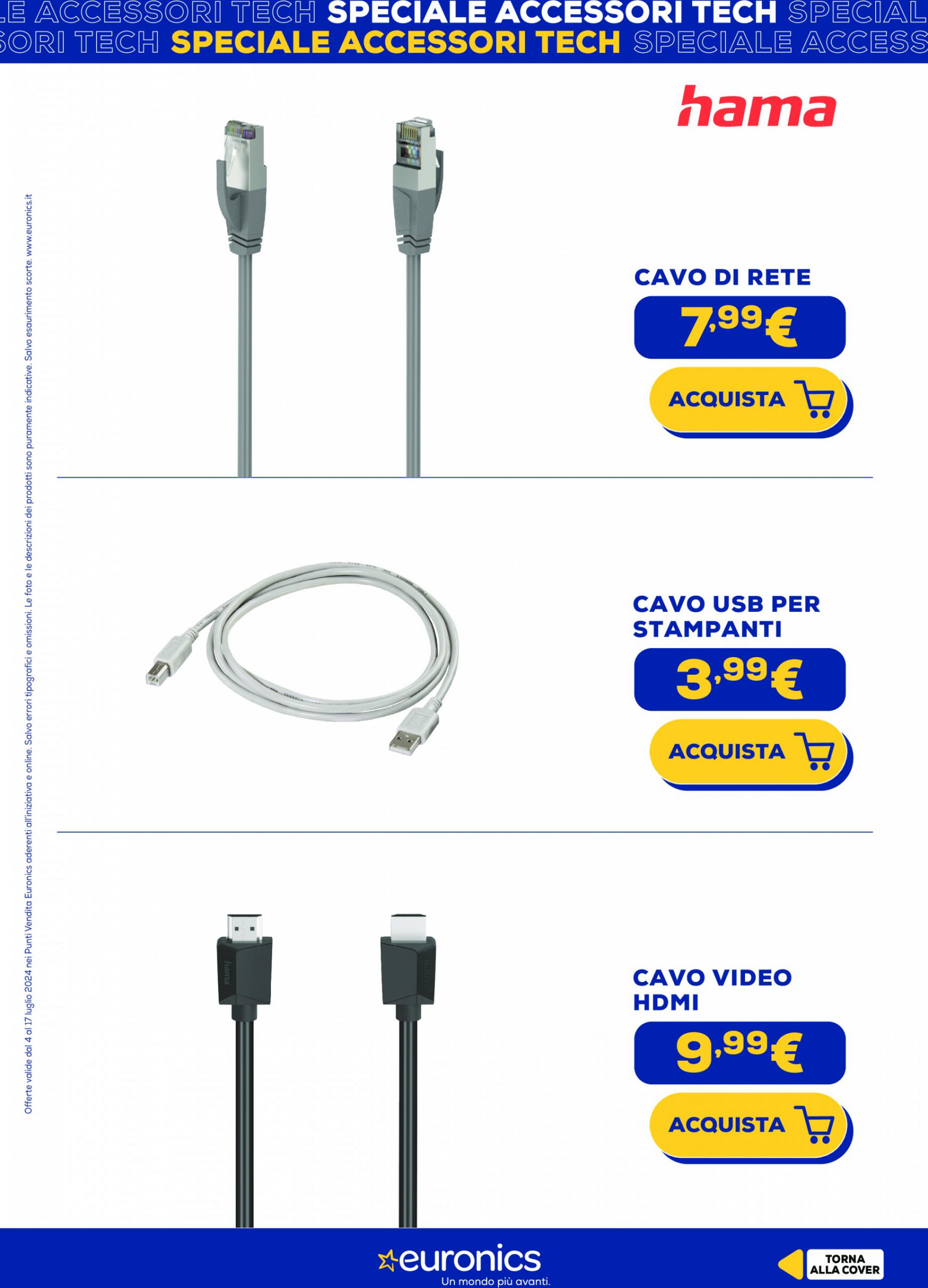 euronics - Nuovo volantino Euronics - Speciale Accessori Tech 04.07. - 17.07. - page: 19