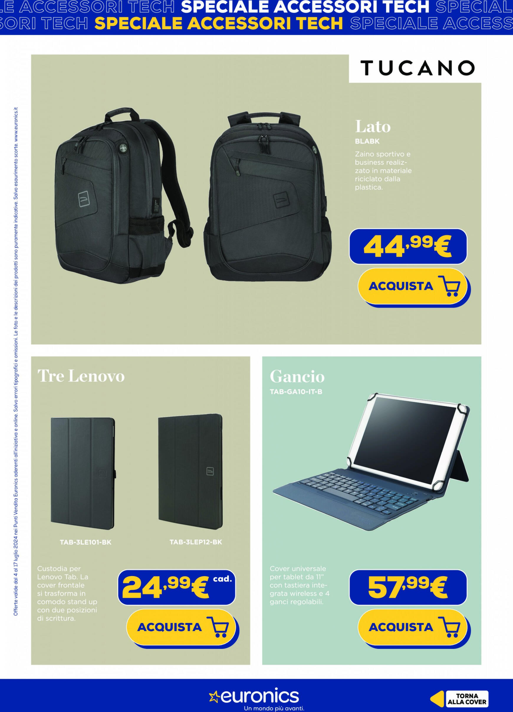 euronics - Nuovo volantino Euronics - Speciale Accessori Tech 04.07. - 17.07. - page: 12