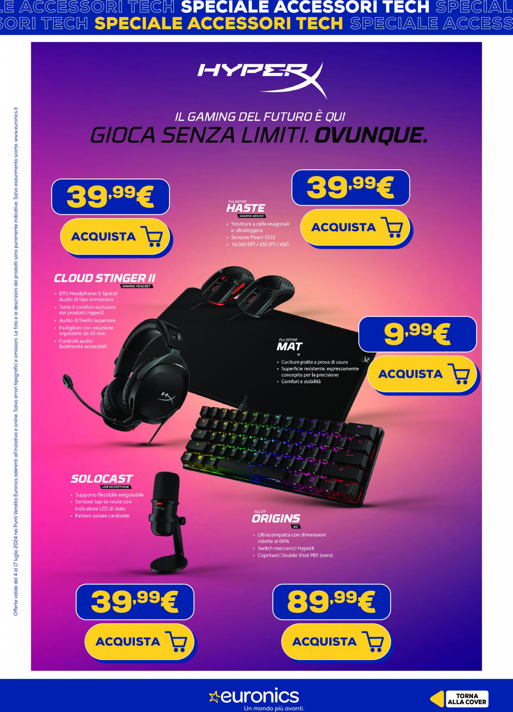 euronics - Nuovo volantino Euronics - Speciale Accessori Tech 04.07. - 17.07. - page: 10