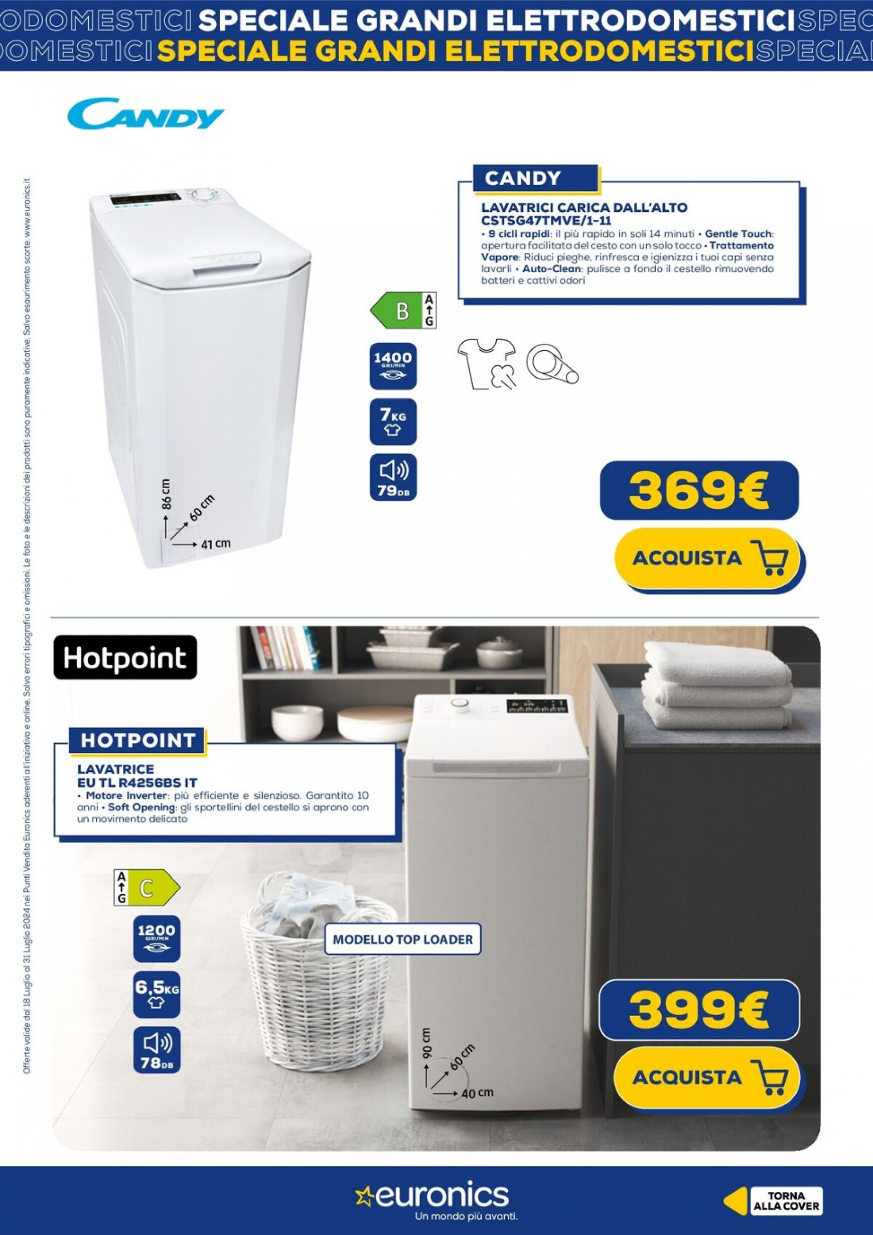 euronics - Nuovo volantino Euronics - Speciale Grandi Elettrodomestici 18.07. - 31.07. - page: 19