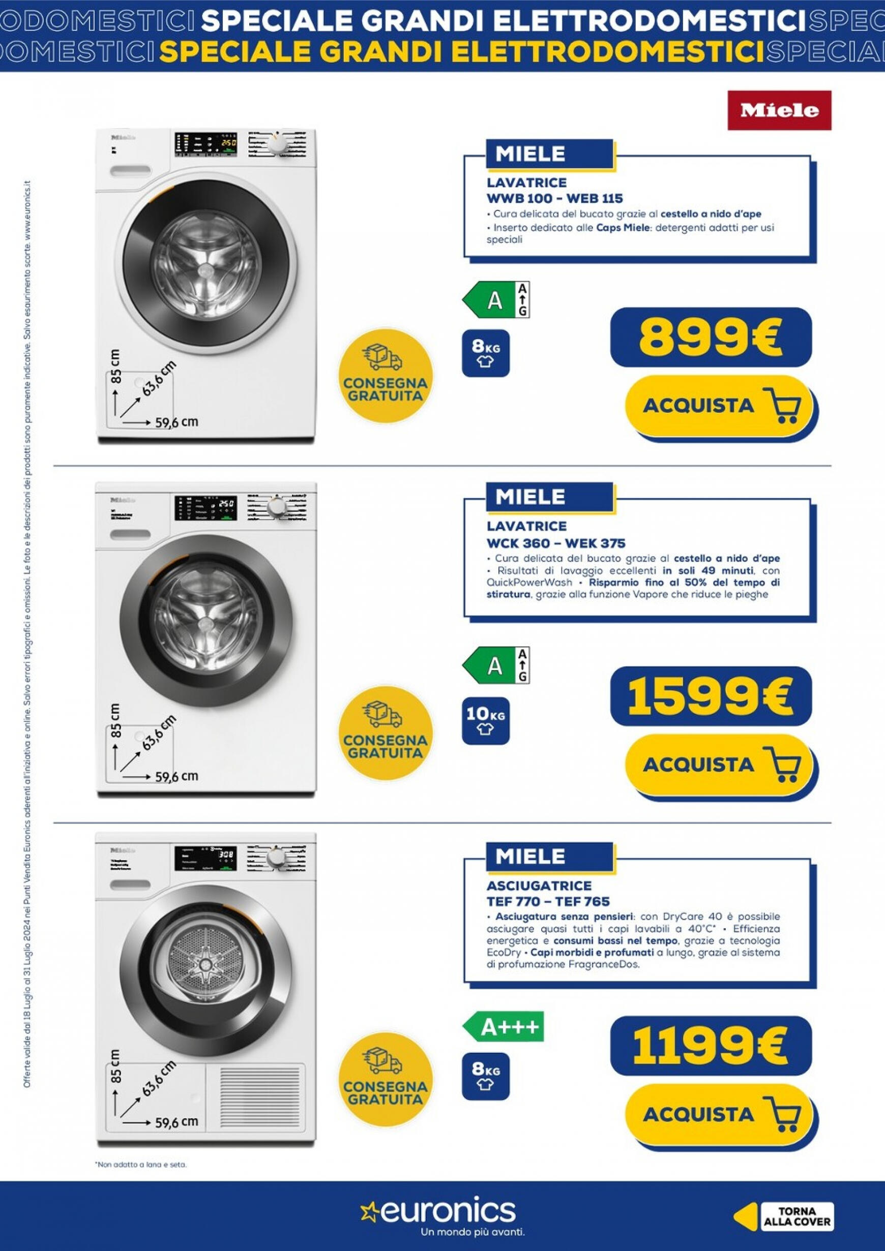 euronics - Nuovo volantino Euronics - Speciale Grandi Elettrodomestici 18.07. - 31.07. - page: 22