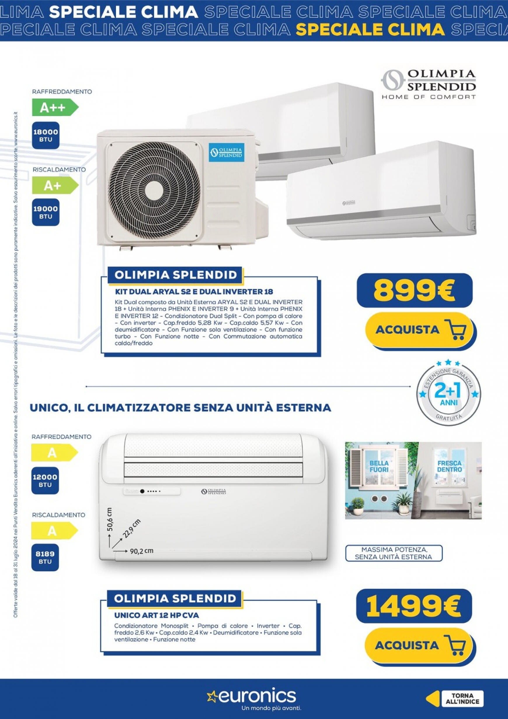 euronics - Nuovo volantino Euronics - Speciale Clima 18.07. - 31.07. - page: 20