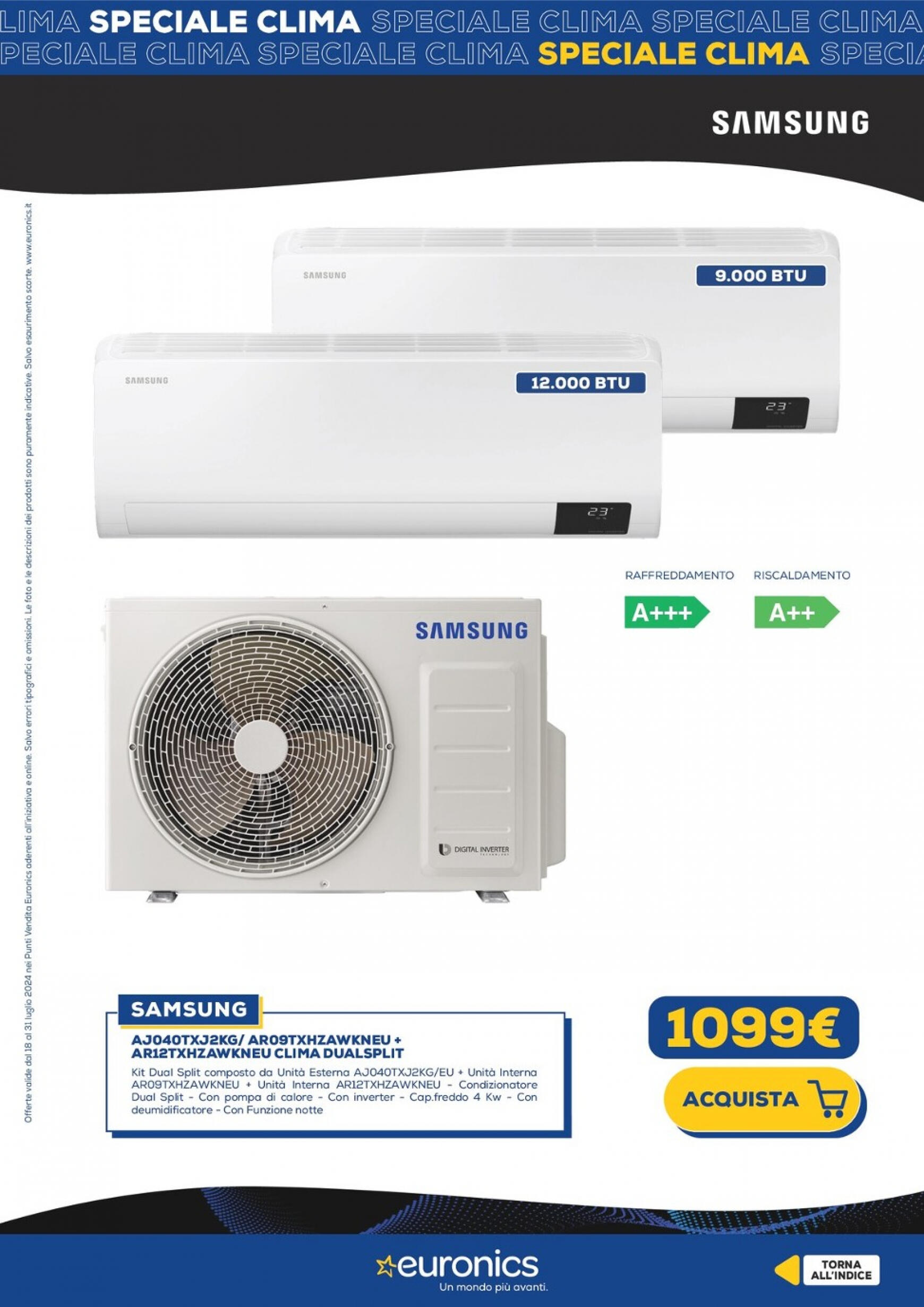 euronics - Nuovo volantino Euronics - Speciale Clima 18.07. - 31.07. - page: 13