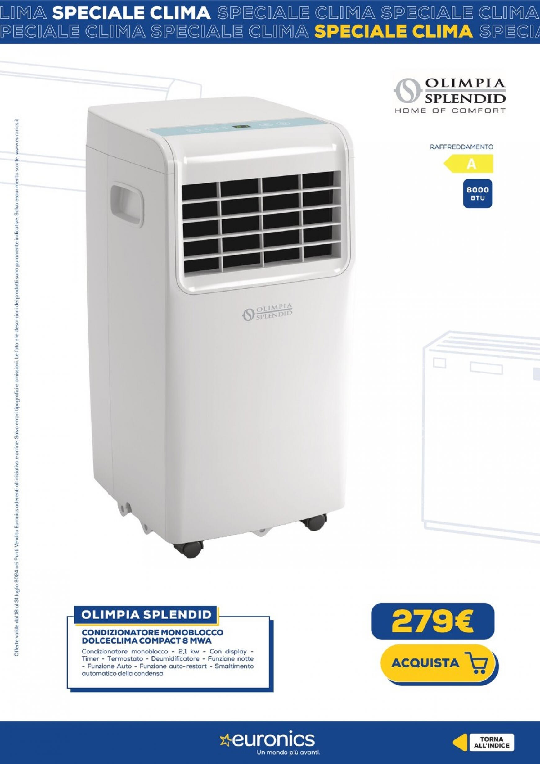 euronics - Nuovo volantino Euronics - Speciale Clima 18.07. - 31.07. - page: 22