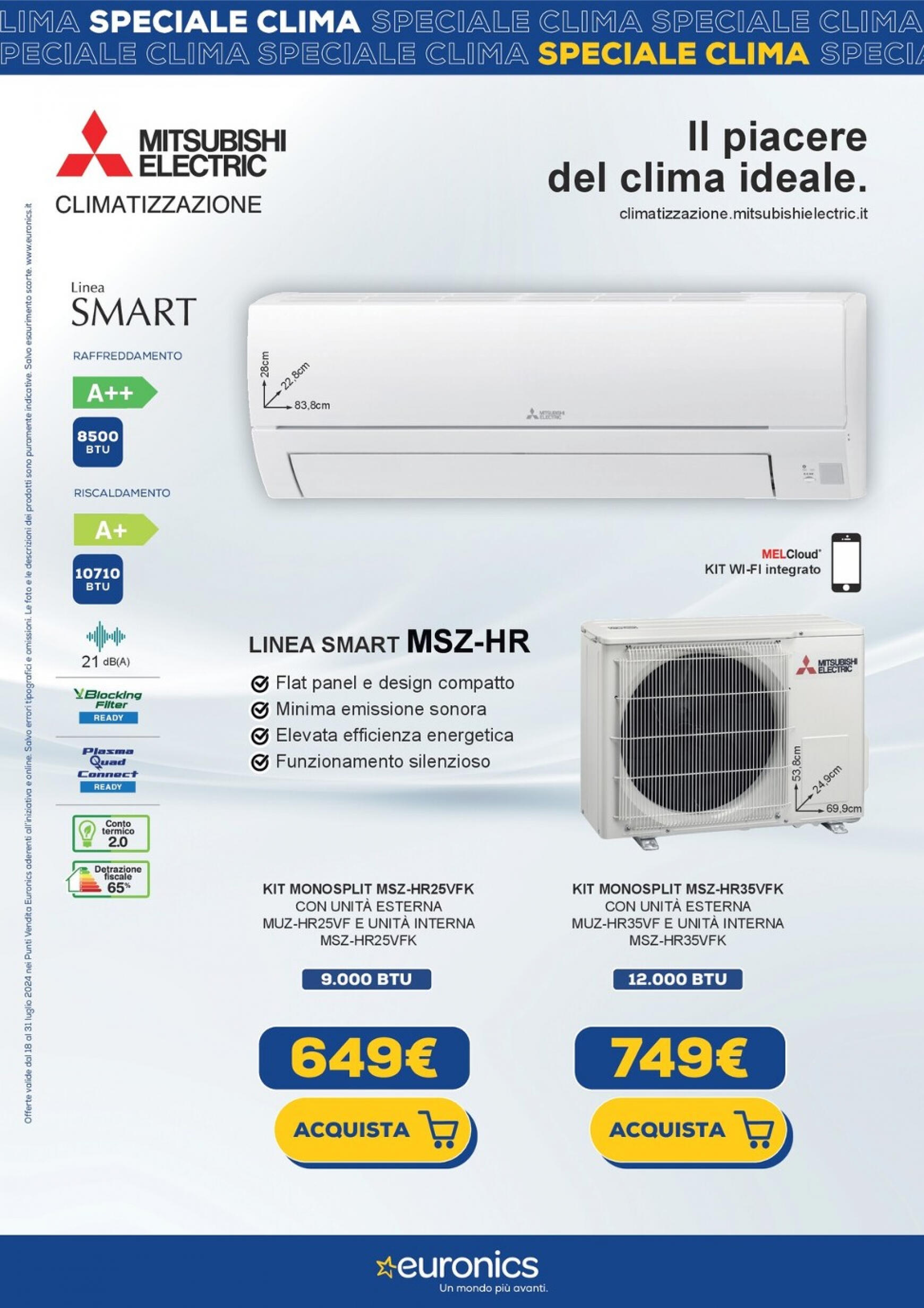 euronics - Nuovo volantino Euronics - Speciale Clima 18.07. - 31.07. - page: 9