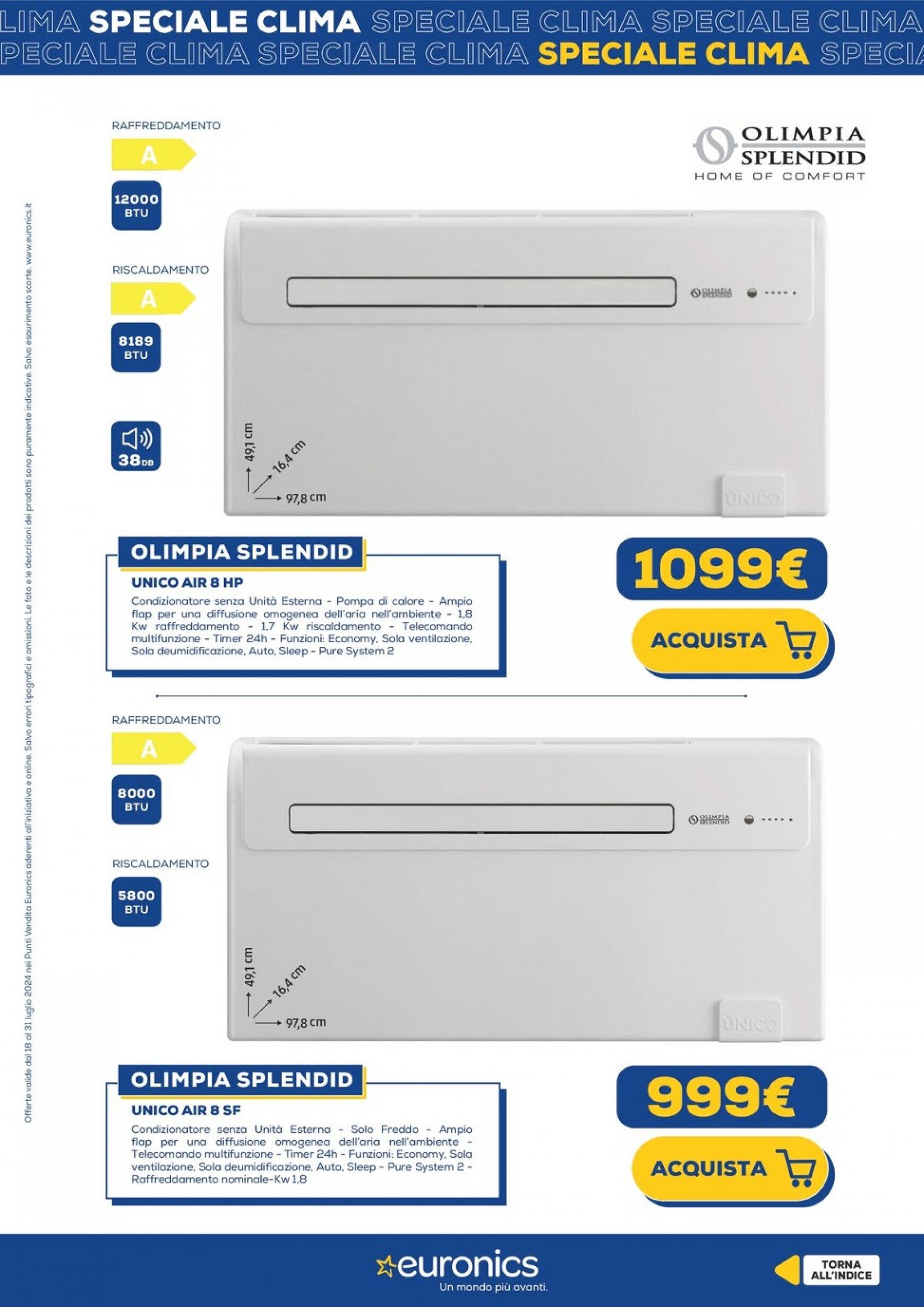 euronics - Nuovo volantino Euronics - Speciale Clima 18.07. - 31.07. - page: 21