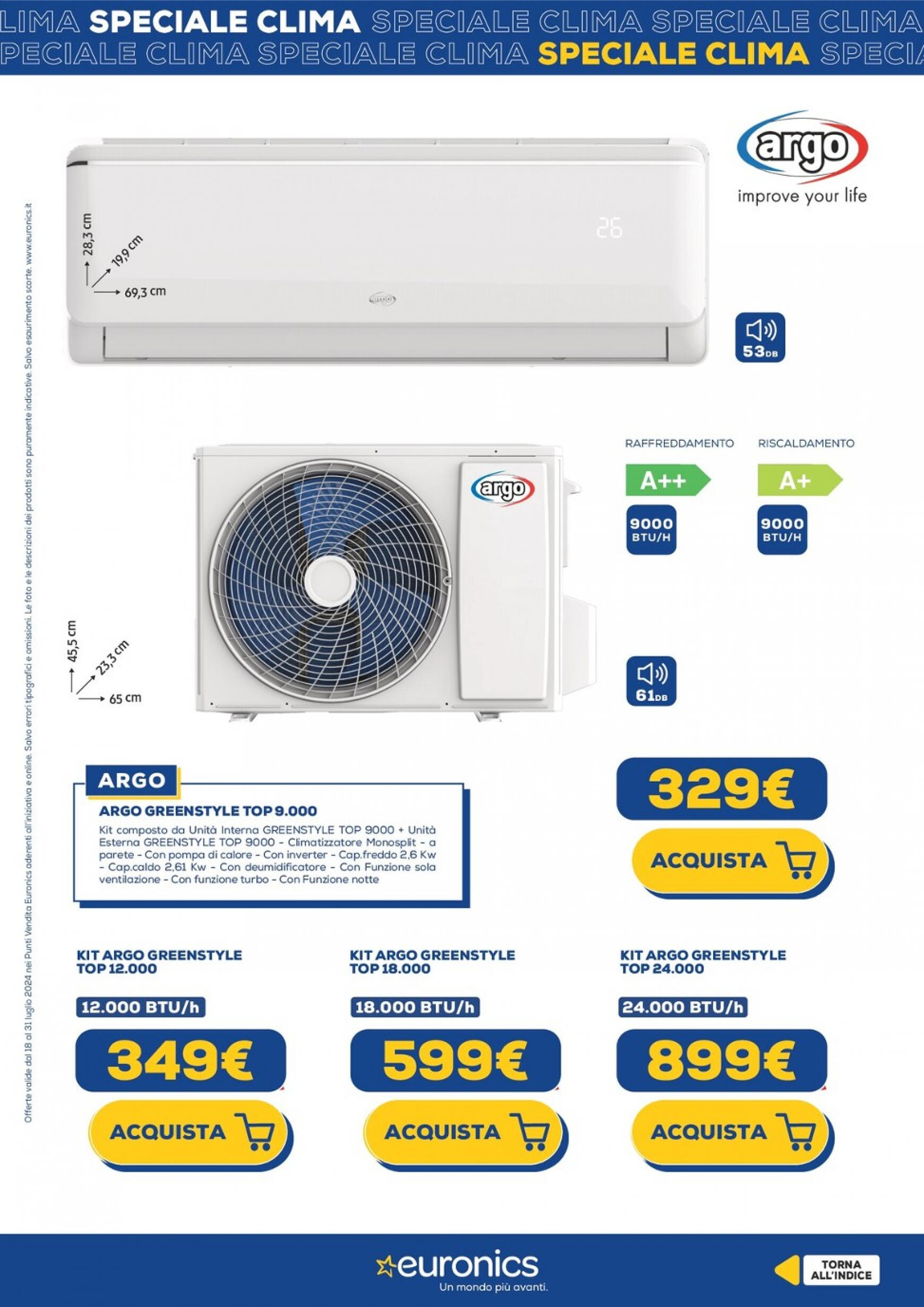 euronics - Nuovo volantino Euronics - Speciale Clima 18.07. - 31.07. - page: 18