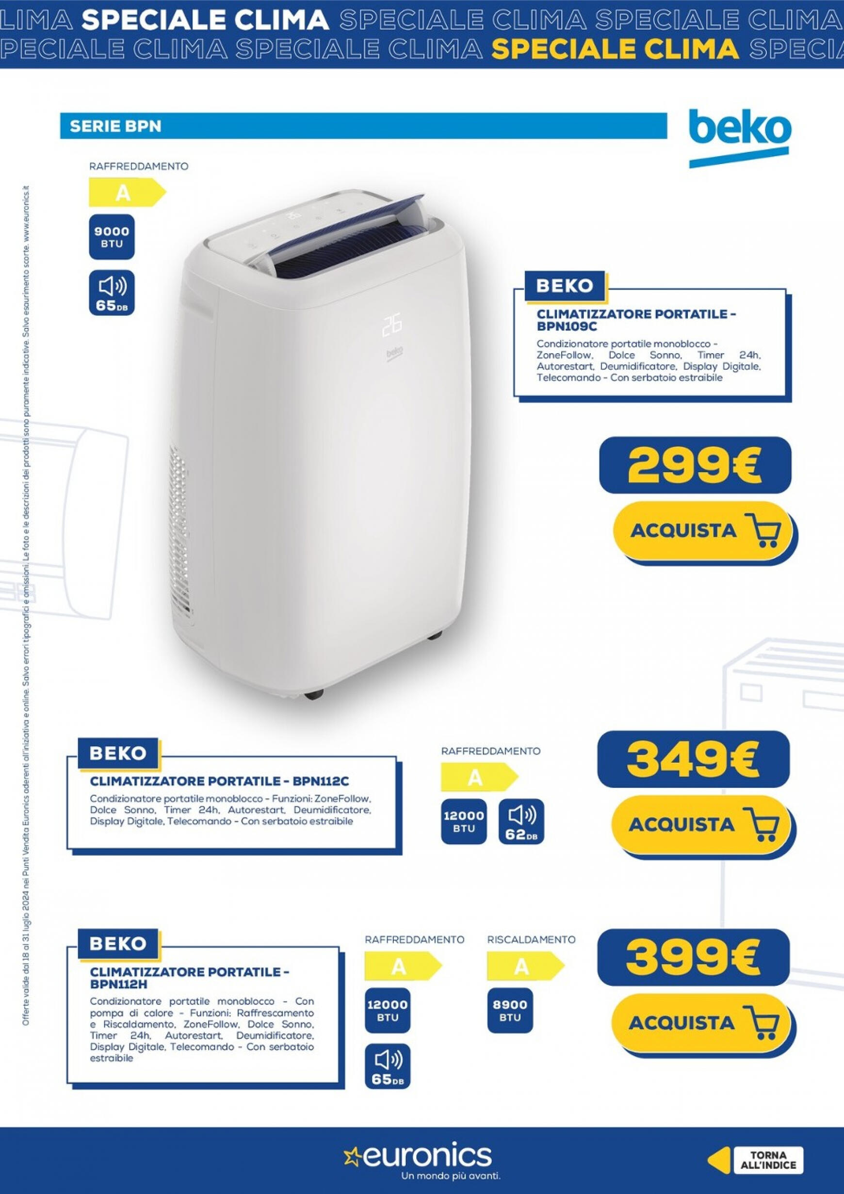 euronics - Nuovo volantino Euronics - Speciale Clima 18.07. - 31.07. - page: 24