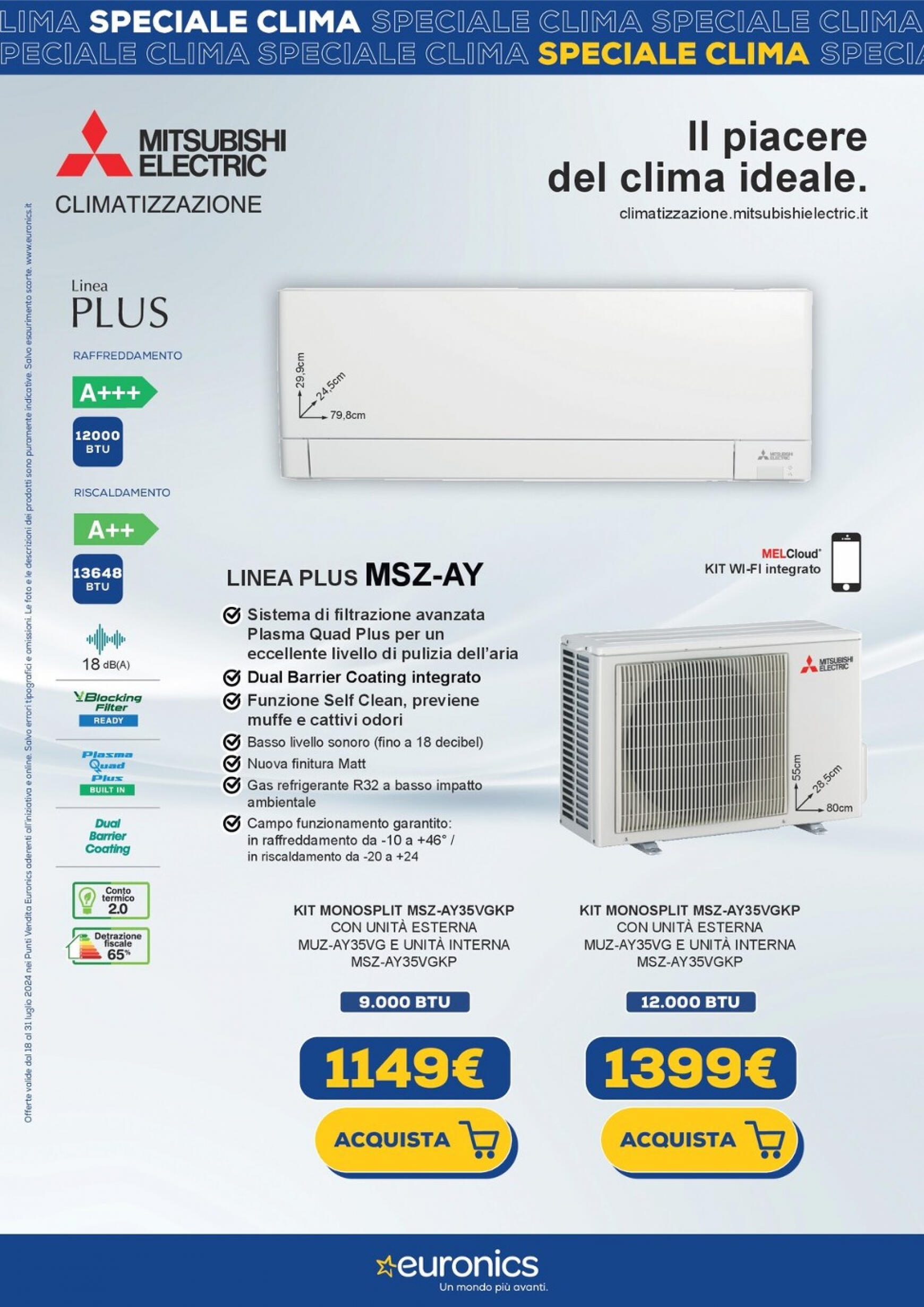 euronics - Nuovo volantino Euronics - Speciale Clima 18.07. - 31.07. - page: 10