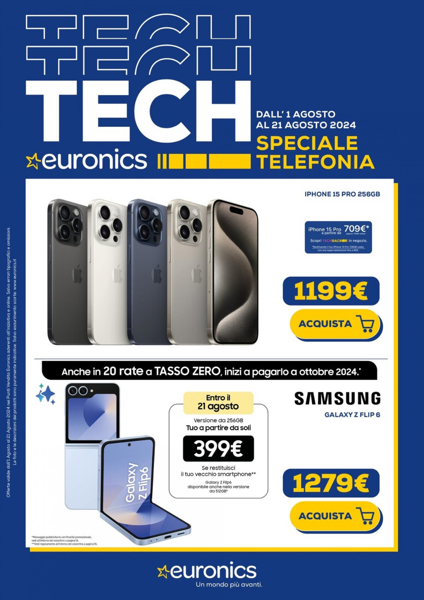 euronics - Nuovo volantino Euronics - Telefonia 01.08. - 21.08. - page: 1