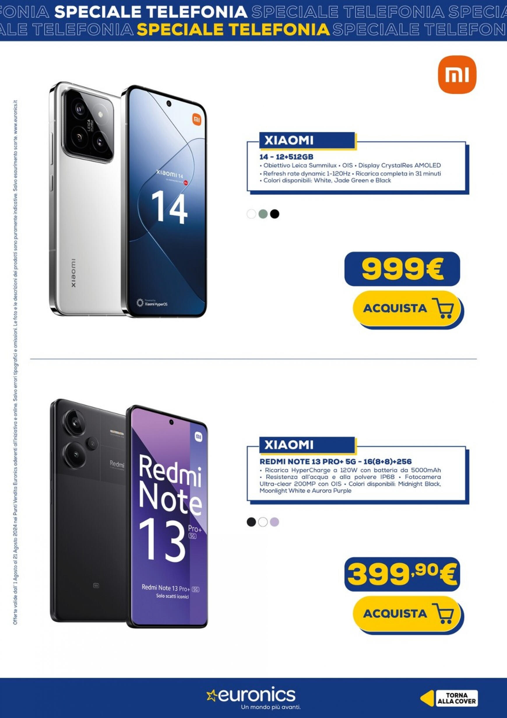 euronics - Nuovo volantino Euronics - Telefonia 01.08. - 21.08. - page: 13