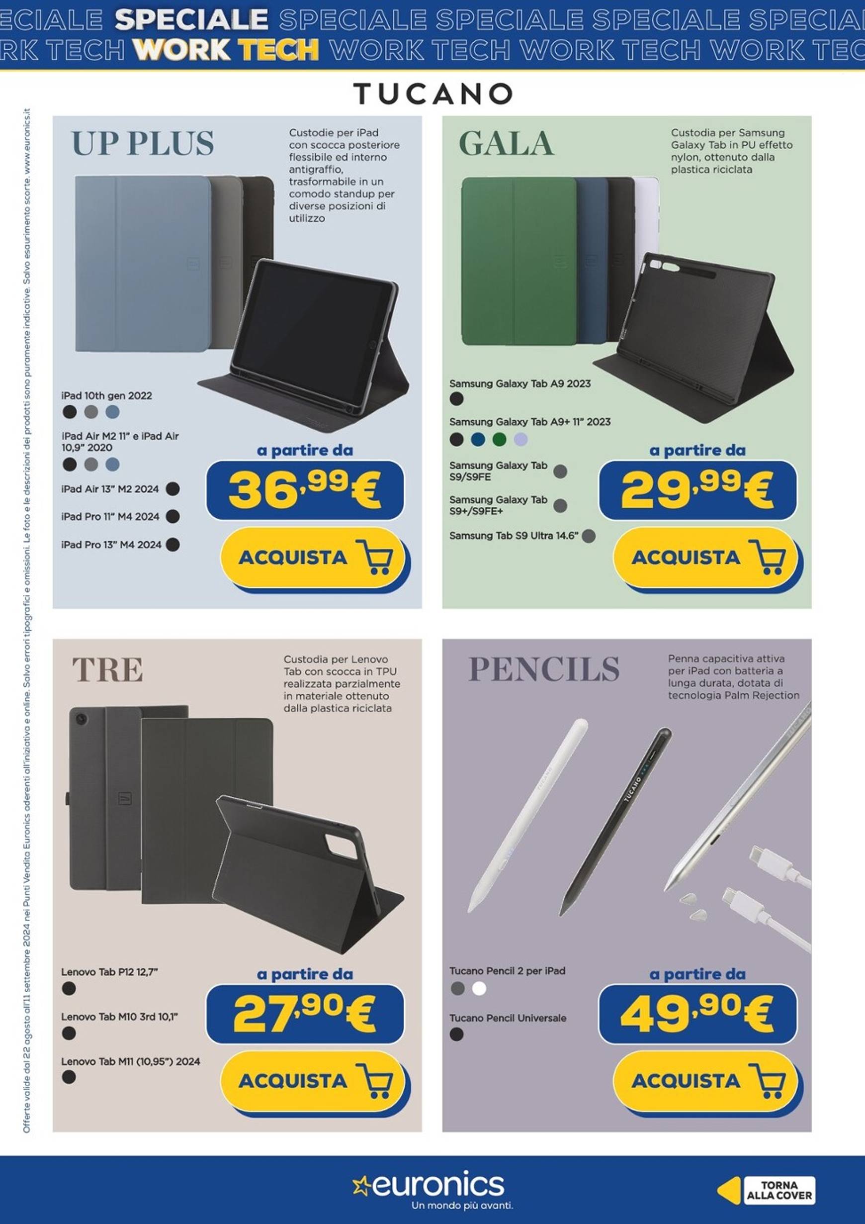 euronics - Nuovo volantino Euronics - Speciale Work Tech 22.08. - 11.09. - page: 23