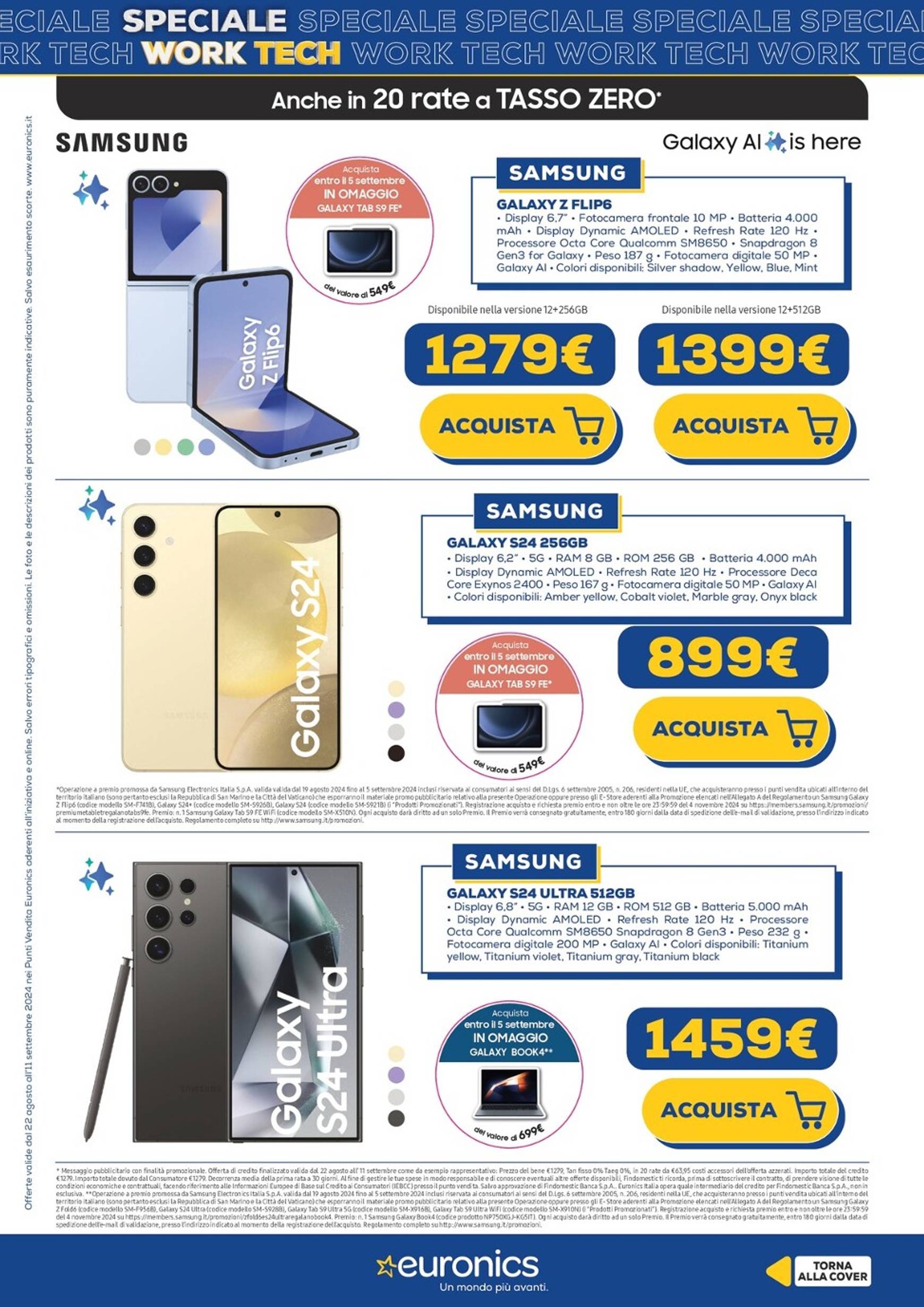 euronics - Nuovo volantino Euronics - Speciale Work Tech 22.08. - 11.09. - page: 19