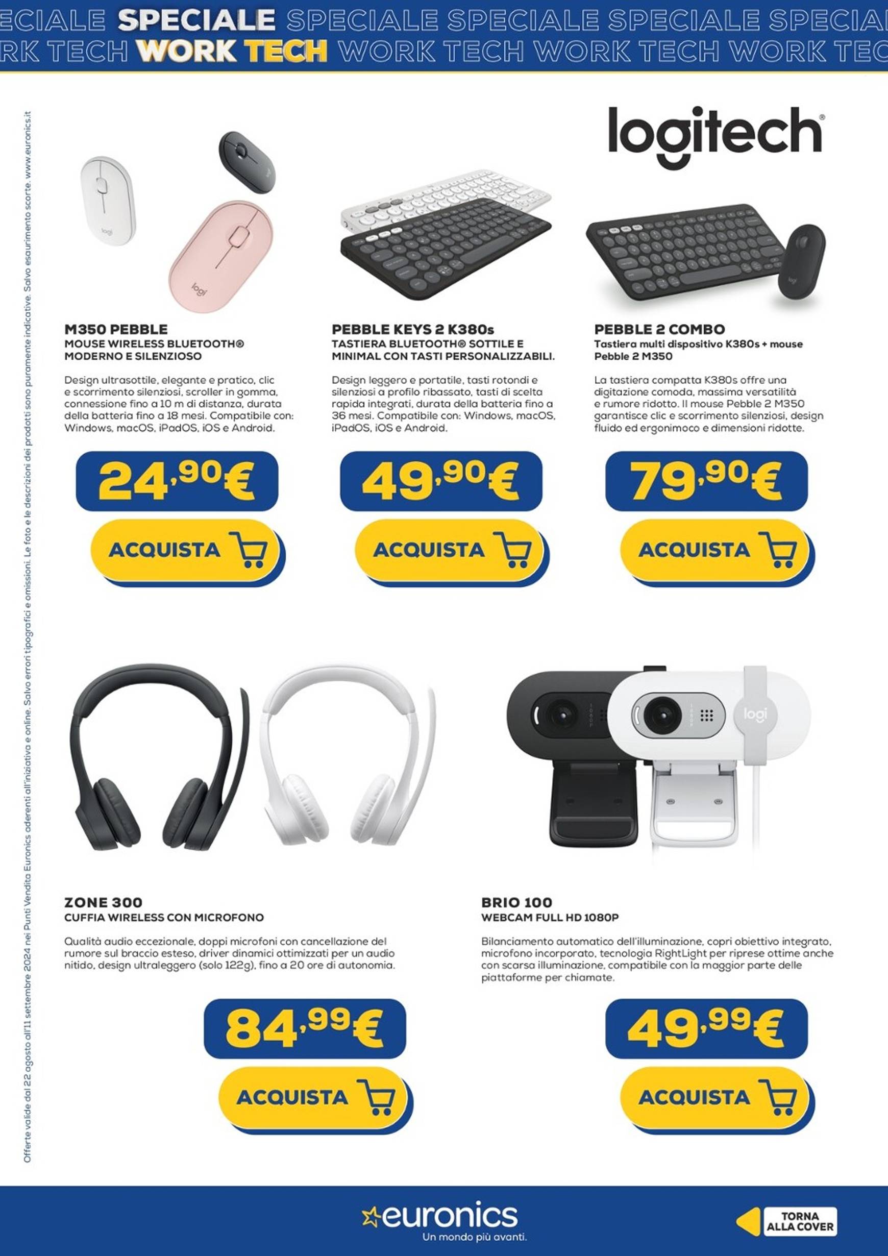 euronics - Nuovo volantino Euronics - Speciale Work Tech 22.08. - 11.09. - page: 25