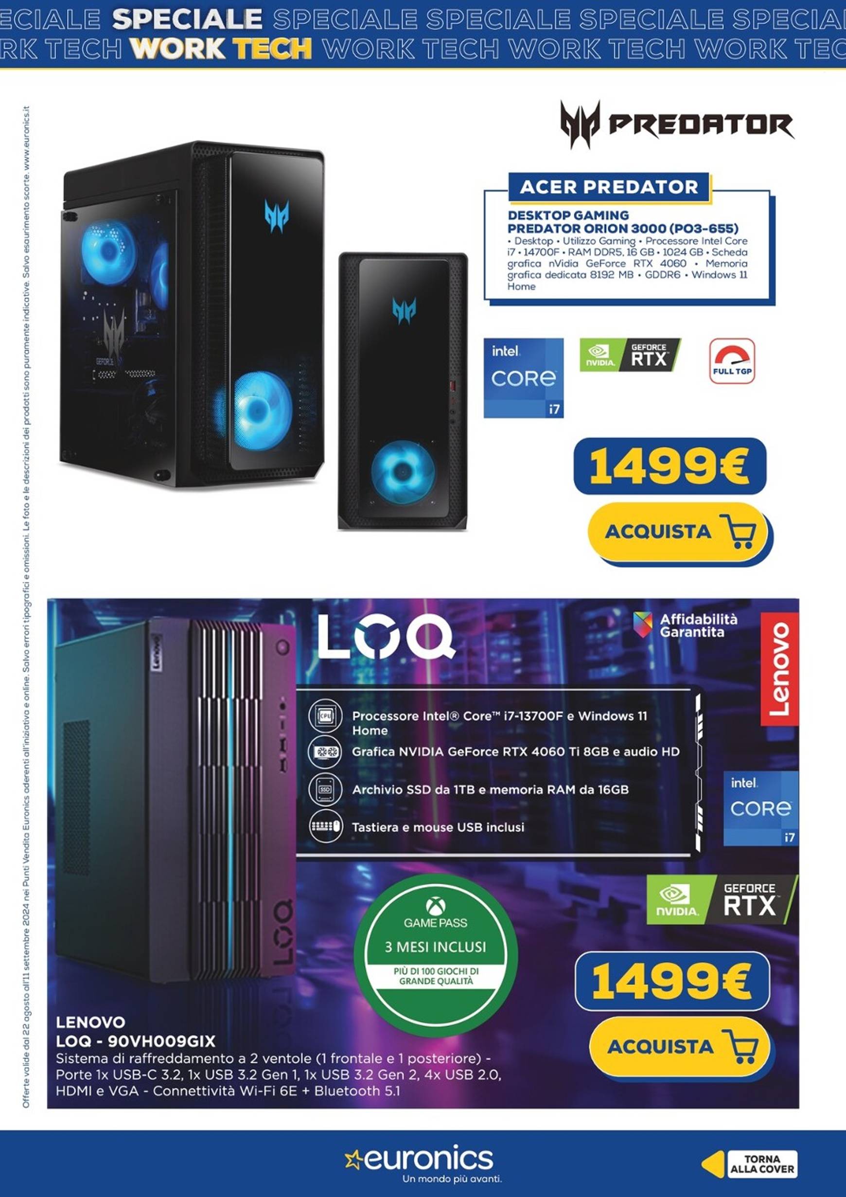 euronics - Nuovo volantino Euronics - Speciale Work Tech 22.08. - 11.09. - page: 11