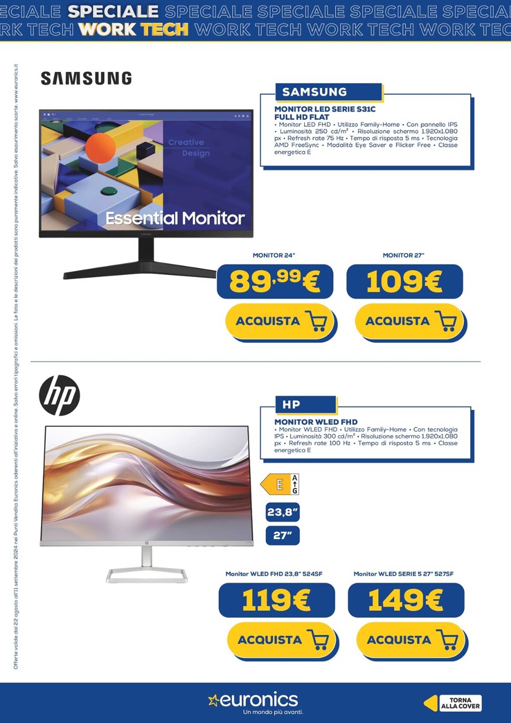 euronics - Nuovo volantino Euronics - Speciale Work Tech 22.08. - 11.09. - page: 17