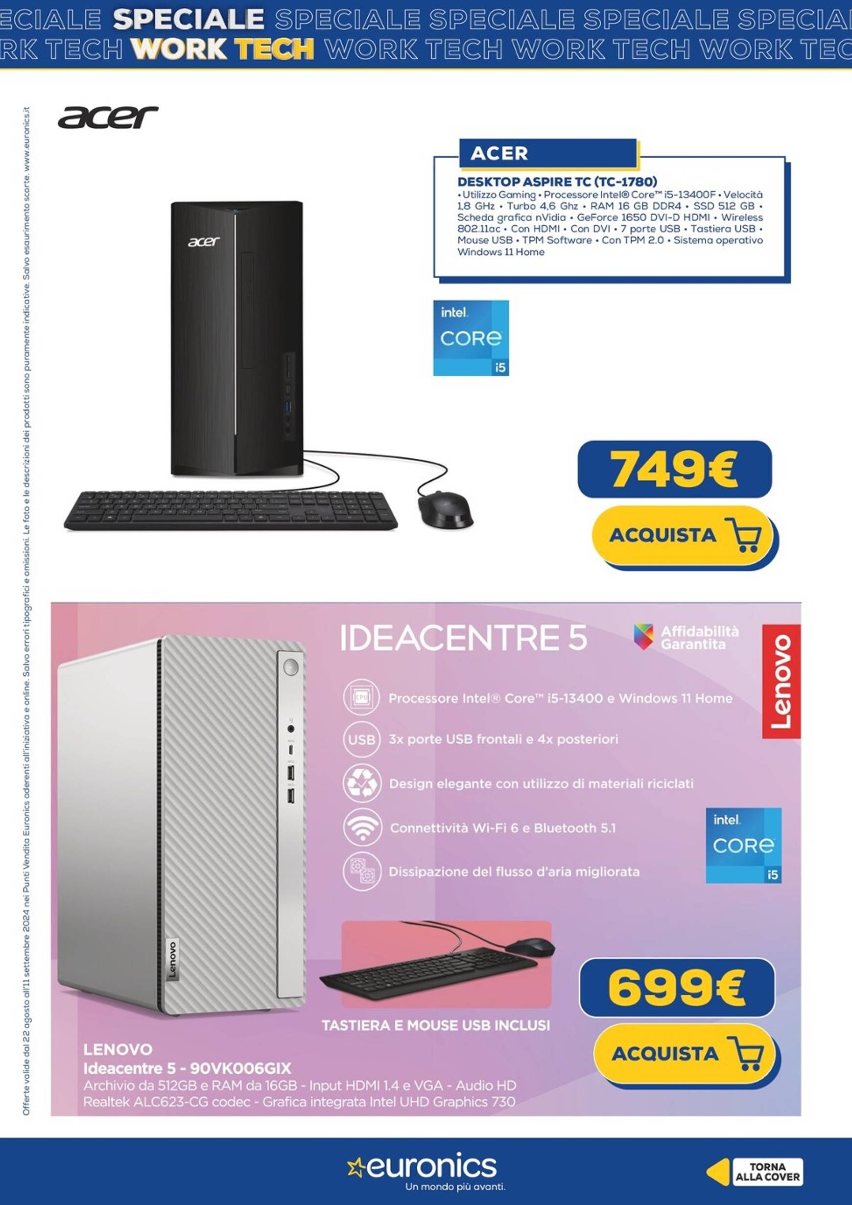 euronics - Nuovo volantino Euronics - Speciale Work Tech 22.08. - 11.09. - page: 12