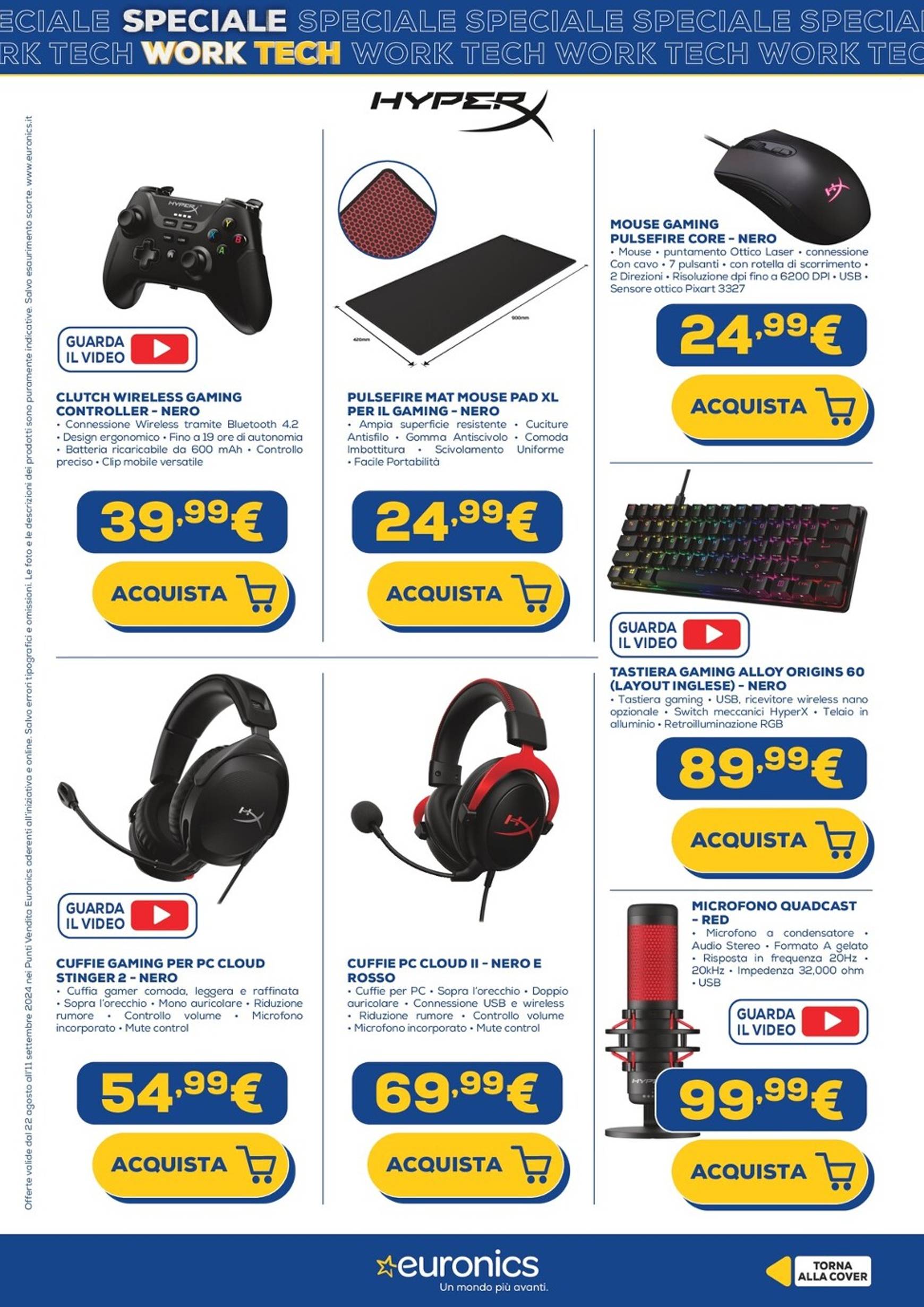 euronics - Nuovo volantino Euronics - Speciale Work Tech 22.08. - 11.09. - page: 21