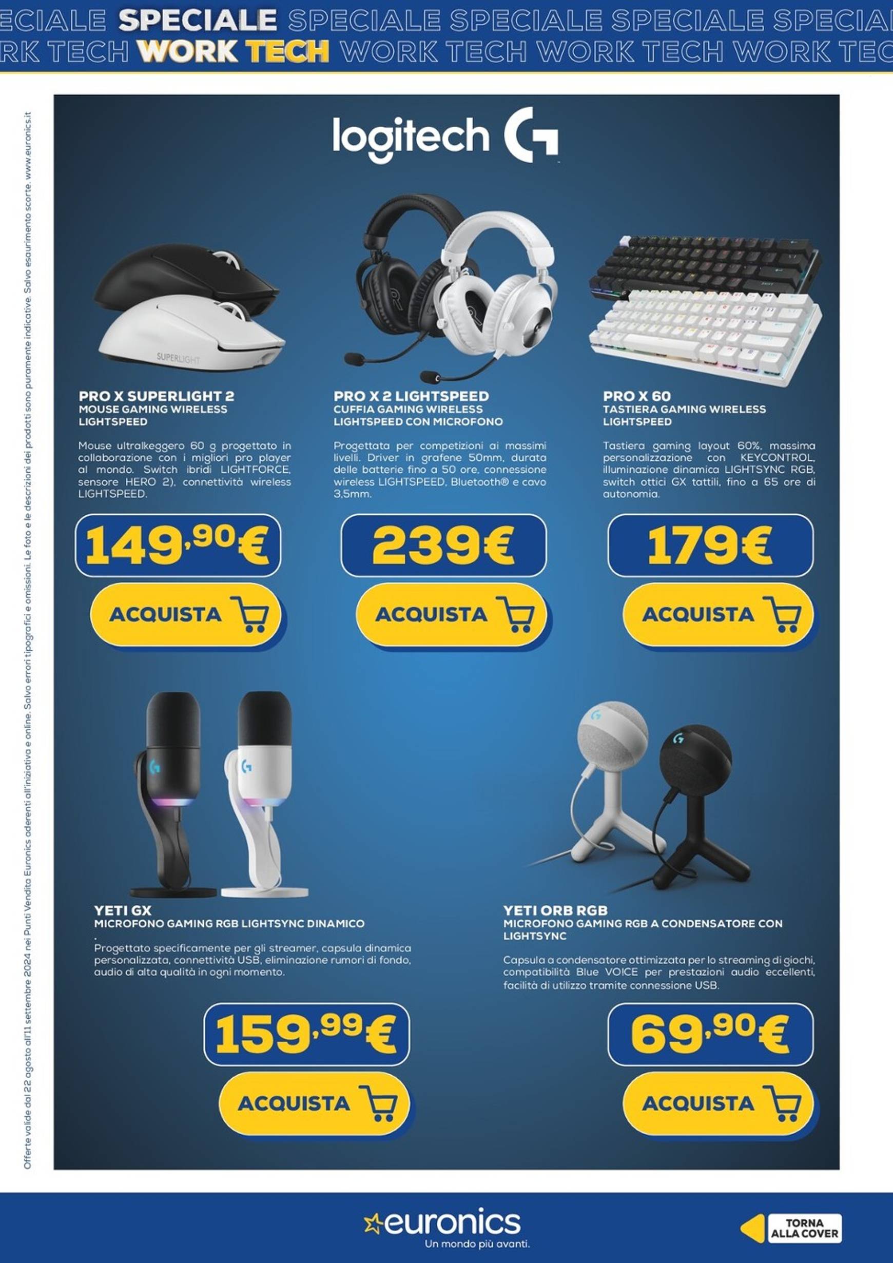 euronics - Nuovo volantino Euronics - Speciale Work Tech 22.08. - 11.09. - page: 24